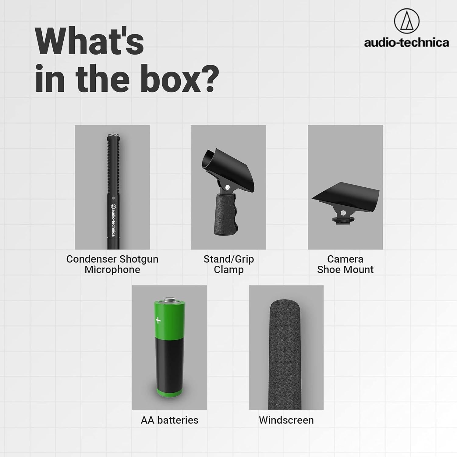 Micrófono de Escopeta Condensador Audio-Technica ATR6550X