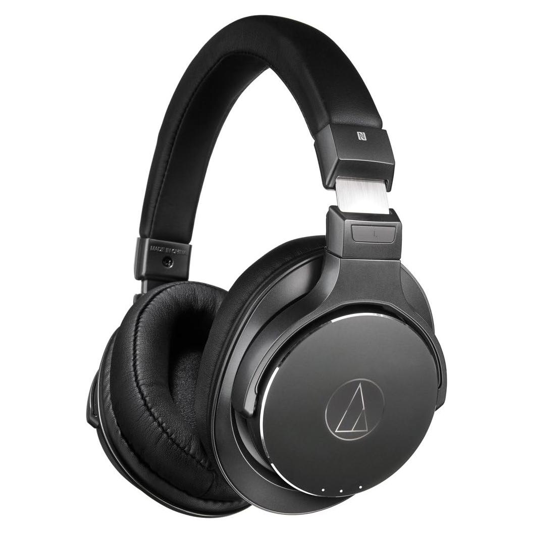 ATH-DSR7BT Bluetooth Wireless Over-Ear Headphones with Pure Digital Drive, Black, Adjustable