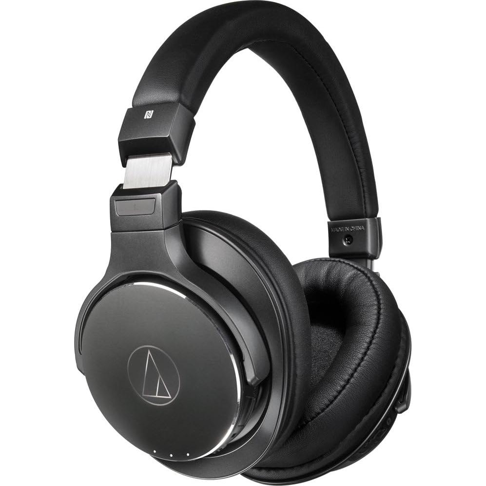 ATH-DSR7BT Bluetooth Wireless Over-Ear Headphones with Pure Digital Drive, Black, Adjustable