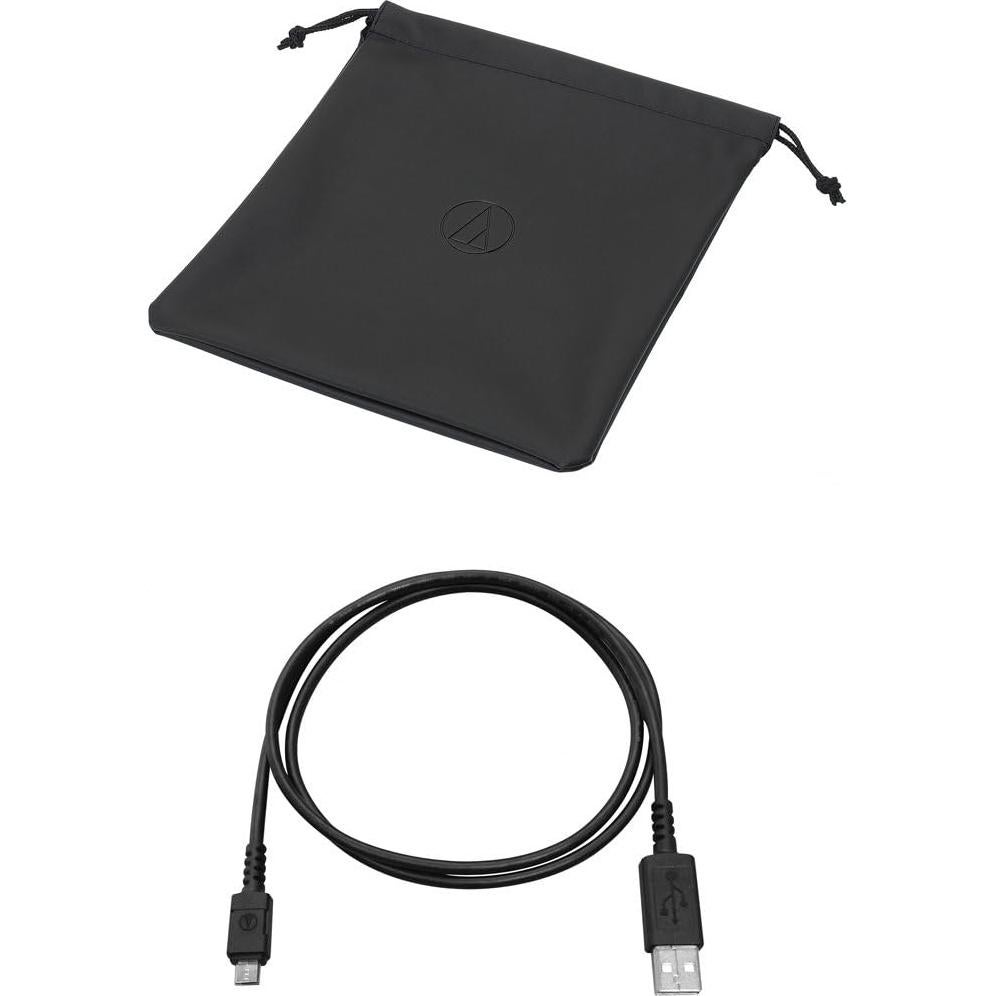 ATH-DSR7BT Bluetooth Wireless Over-Ear Headphones with Pure Digital Drive, Black, Adjustable