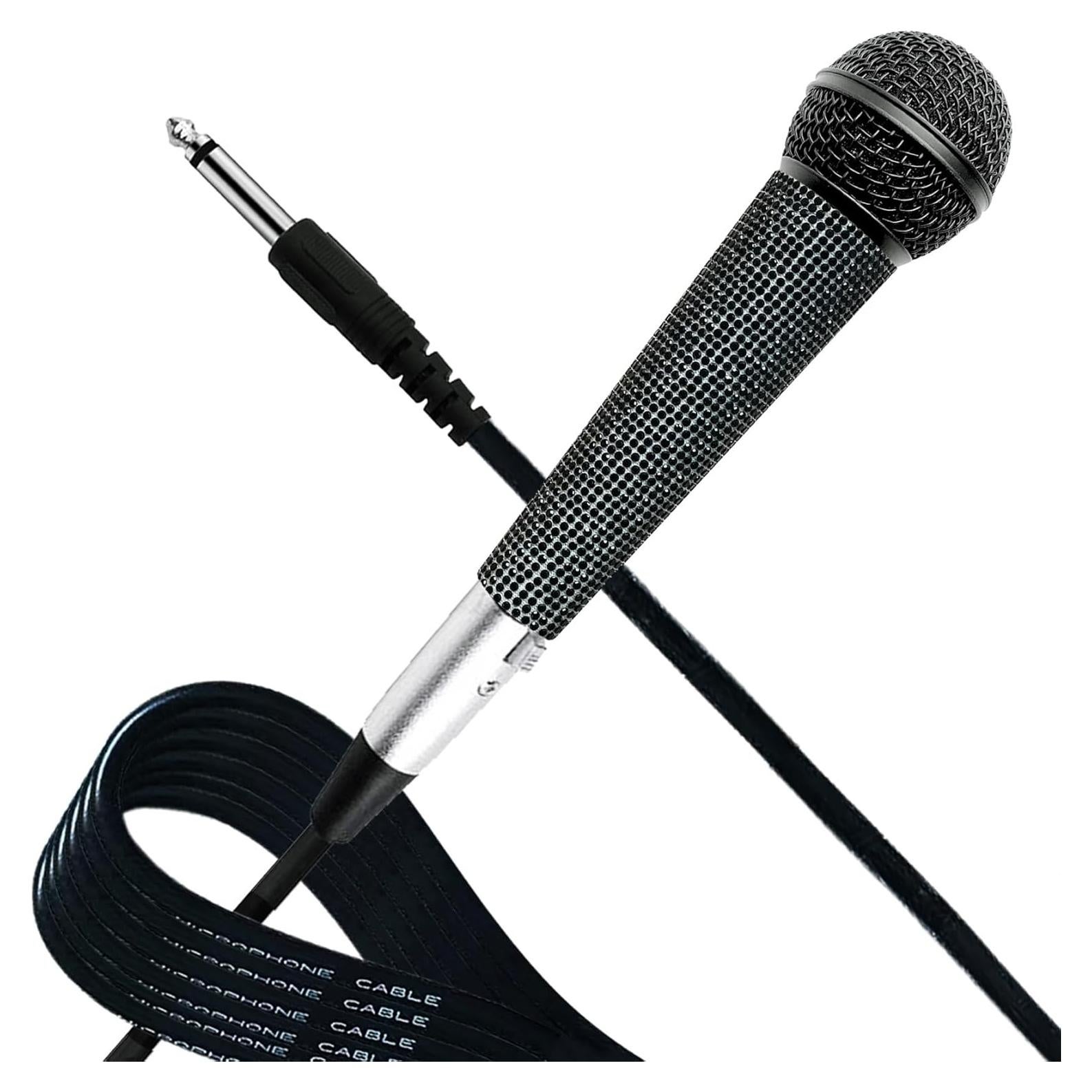 Micrófono Vocal Dinámico Cardioide RK 58 Negro con Cable XLR