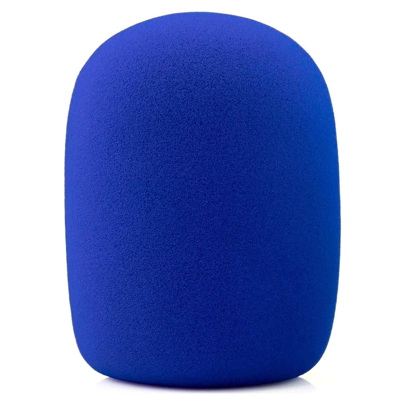 LEFXMOPHY AT2020 Pop Filter, Windscreen for Audio-Technica AT-2020 AT-2035 AT-2040 AT-2050 ATR2500 ATR2500X AT-4040 Microphones Foam Mic Cover Wind Screen Blue