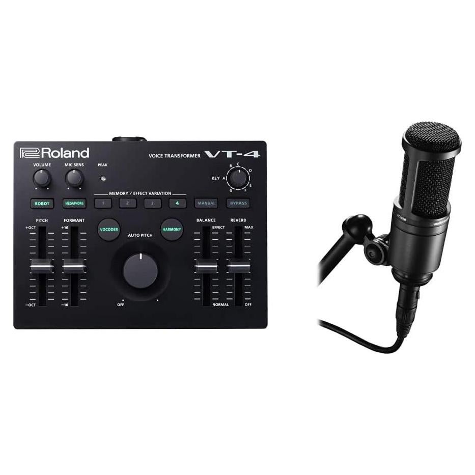Roland VT-4 Transformador Vocal + Micrófono Audio-Technica AT2020