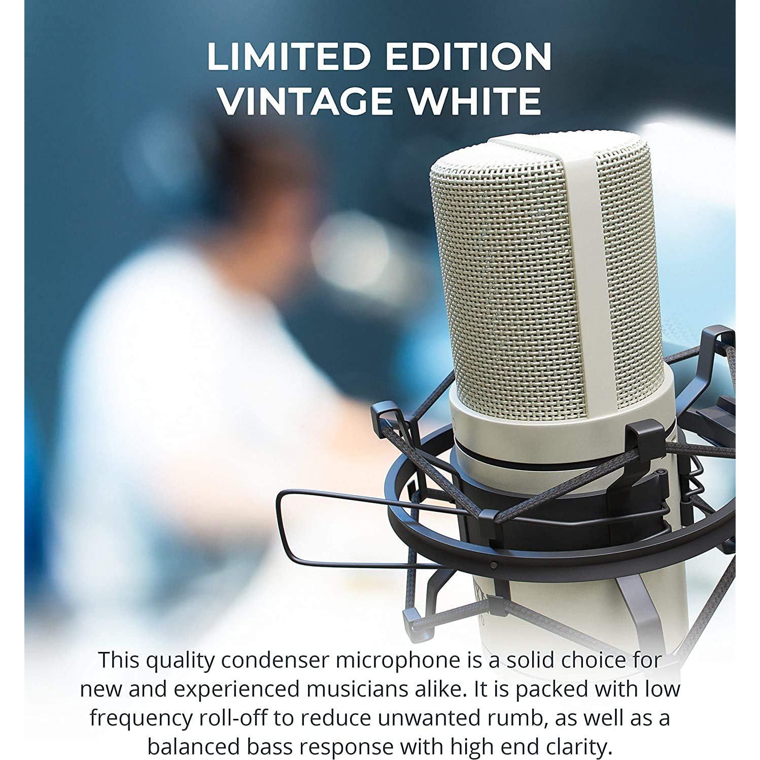 Micrófono de condensador MXL 770 Blanco Vintage Cardioide