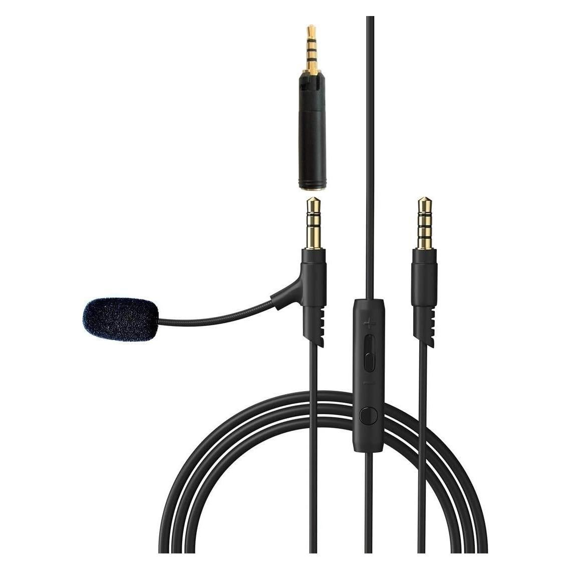 Micrófono FlexBoomPro Desmontable con Adaptador 2.5mm a 3.5mm