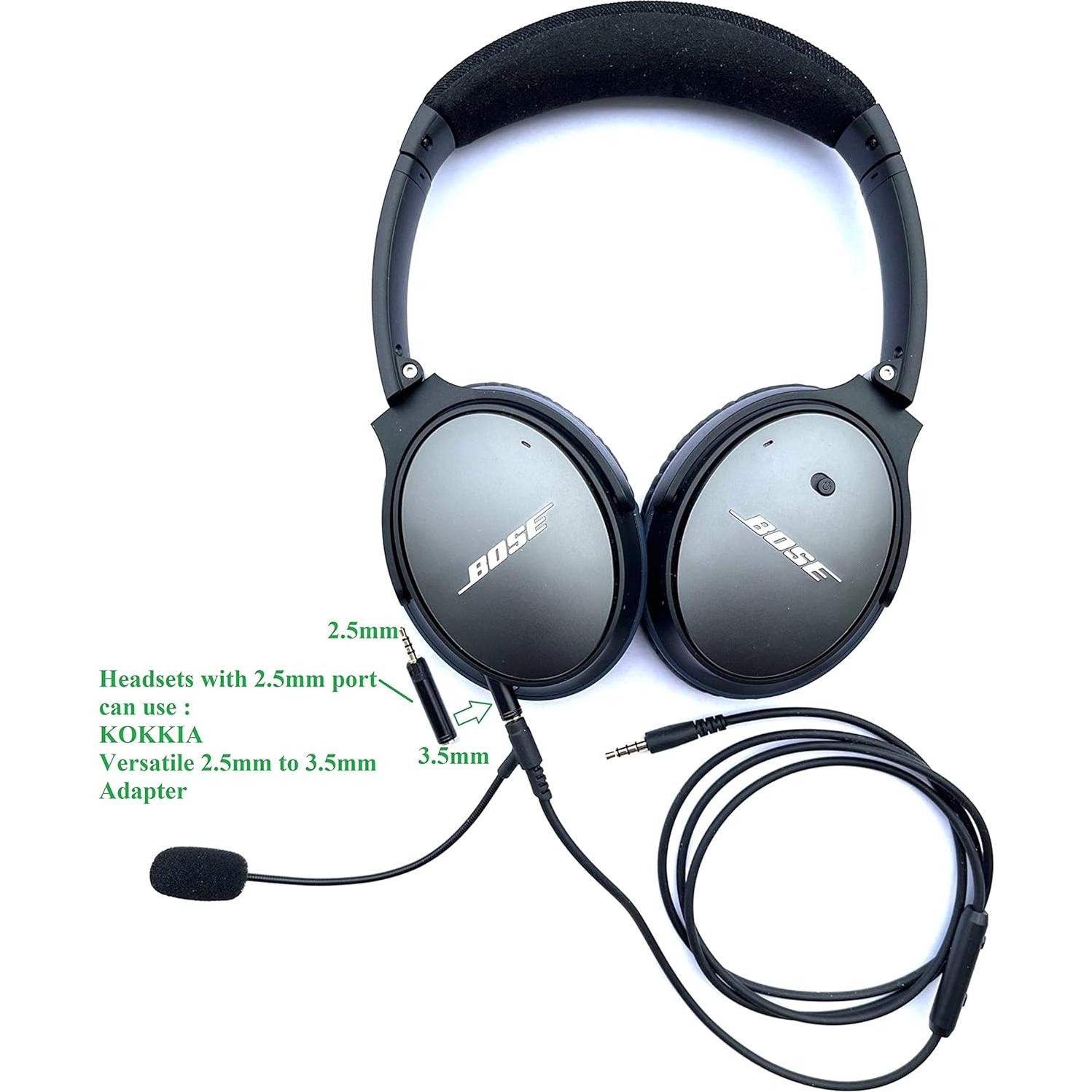 Micrófono FlexBoomPro Desmontable con Adaptador 2.5mm a 3.5mm