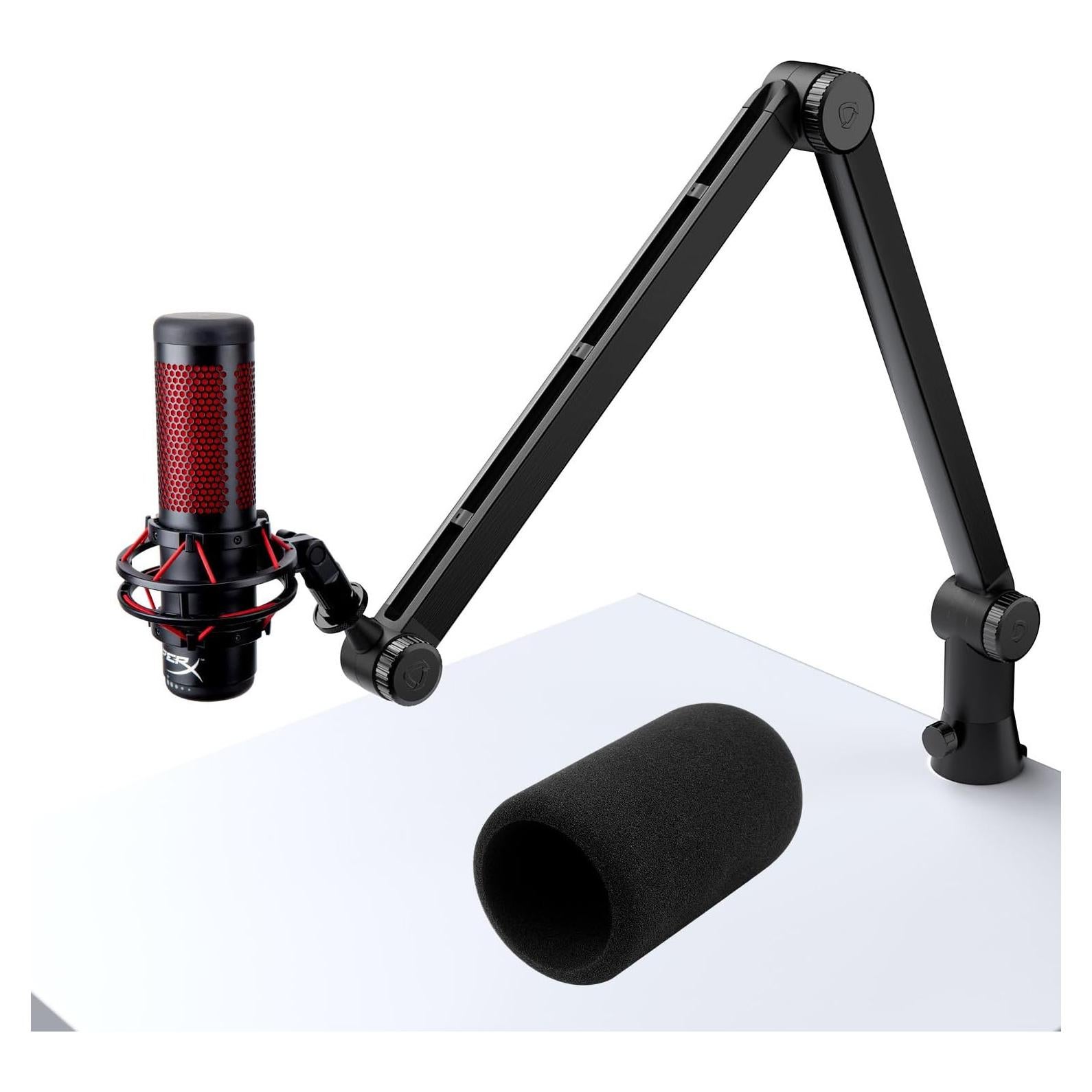 Brazo de Micrófono HyperX QuadCast con Filtro Pop 58.7cm