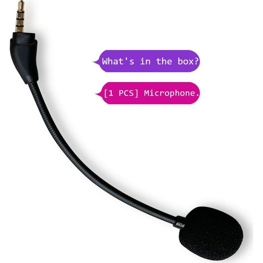 Micrófono de Reemplazo MJKOR para Auriculares HyperX Cloud III