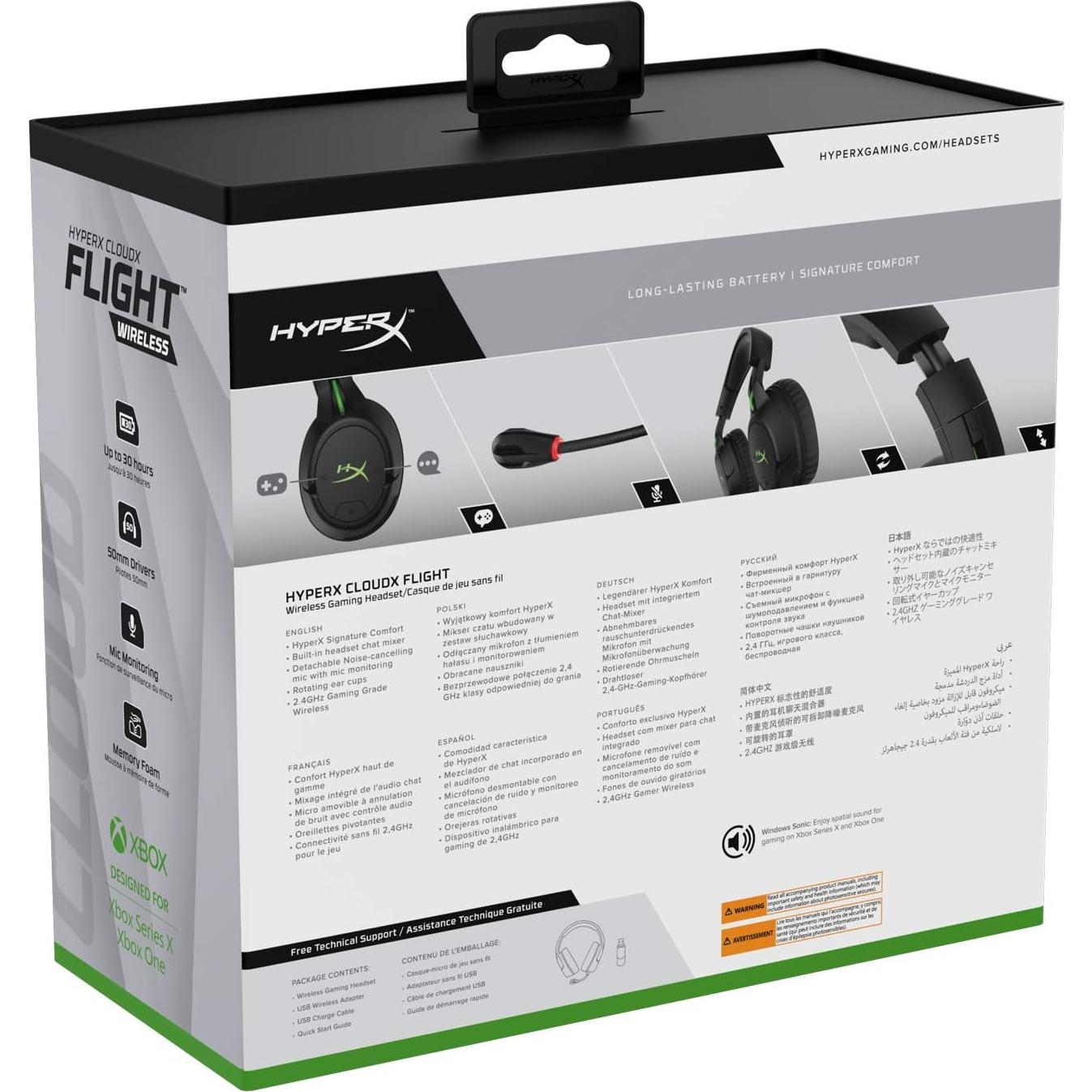 Auriculares Gaming Inalámbricos HyperX CloudX Flight Xbox