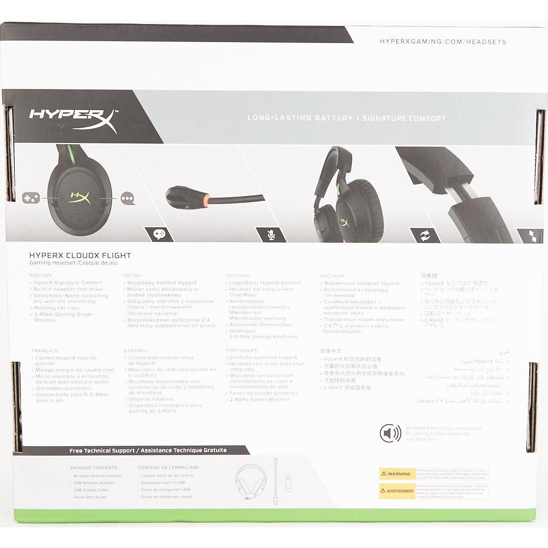 Auriculares Gaming Inalámbricos HyperX CloudX Flight Xbox