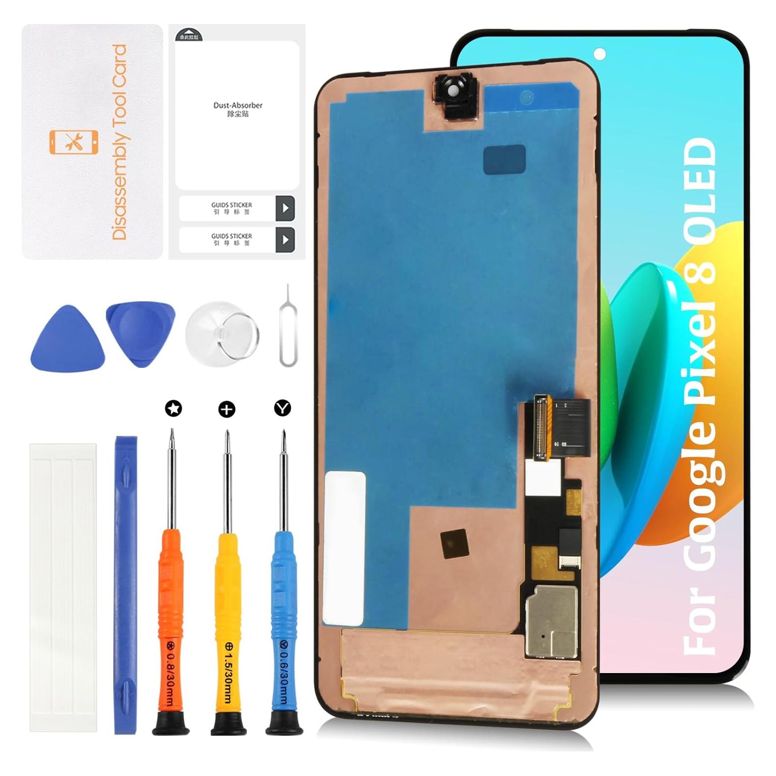 Pantalla OLED de Reemplazo para Google Pixel 8 con Marco Negro