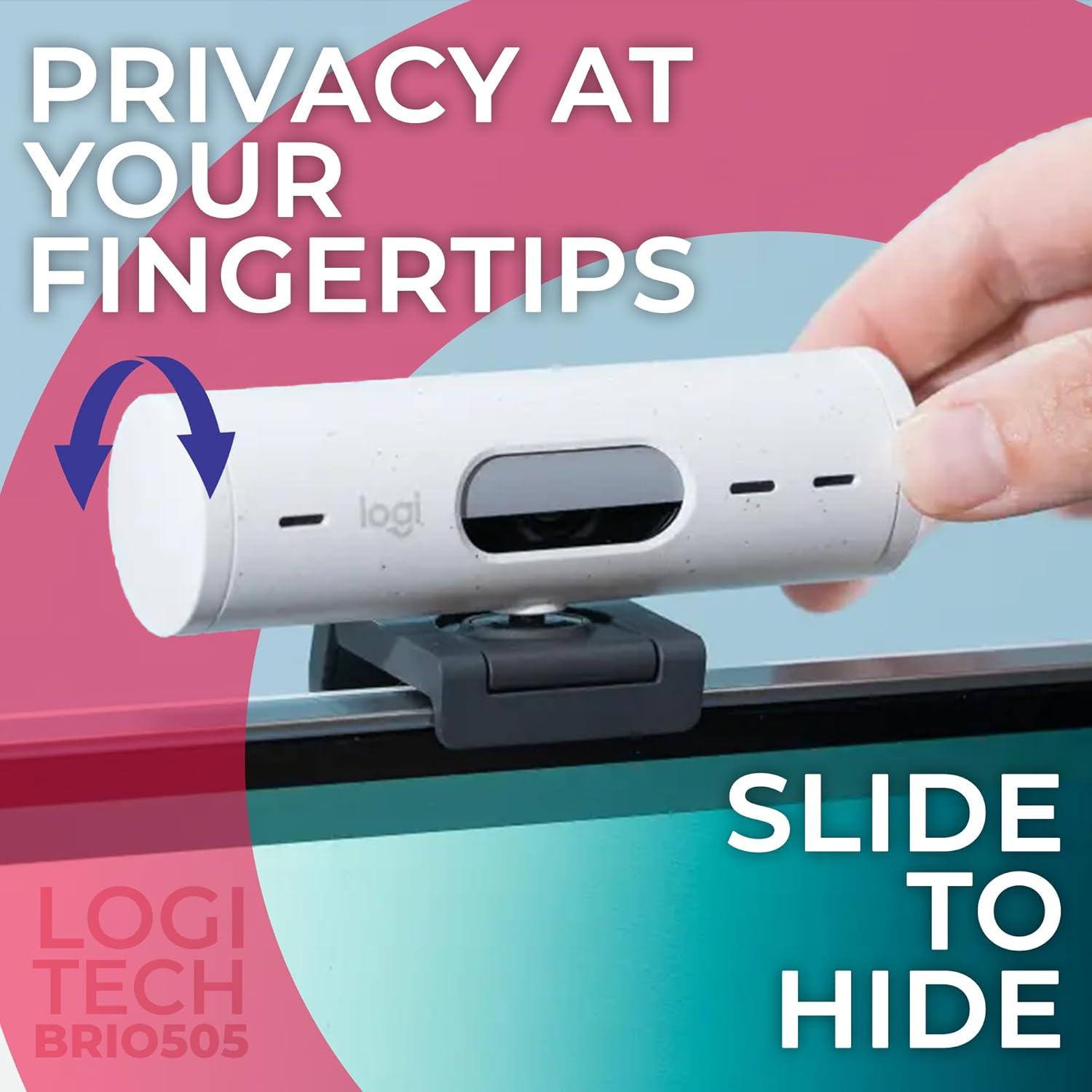 Cámara Web Logitech Brio 505 1080p Full HD con Micrófono