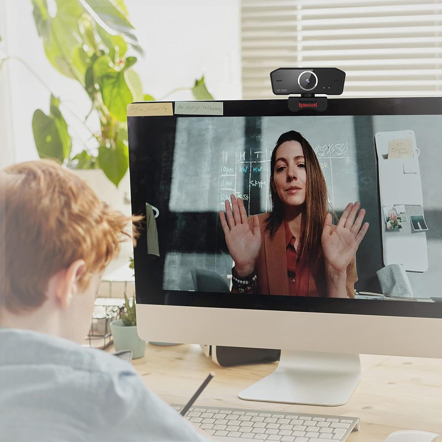 Webcam Redragon GW800 1080P USB 2.0 con micrófono dual