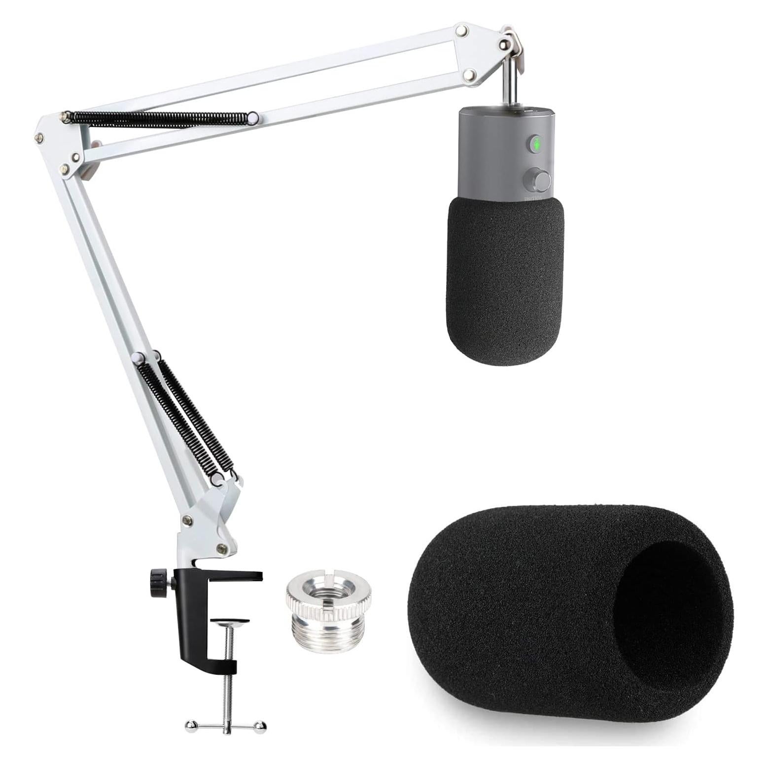 Brazo de Soporte para Micrófono Razer Seiren X Blanco con Filtro Antipop