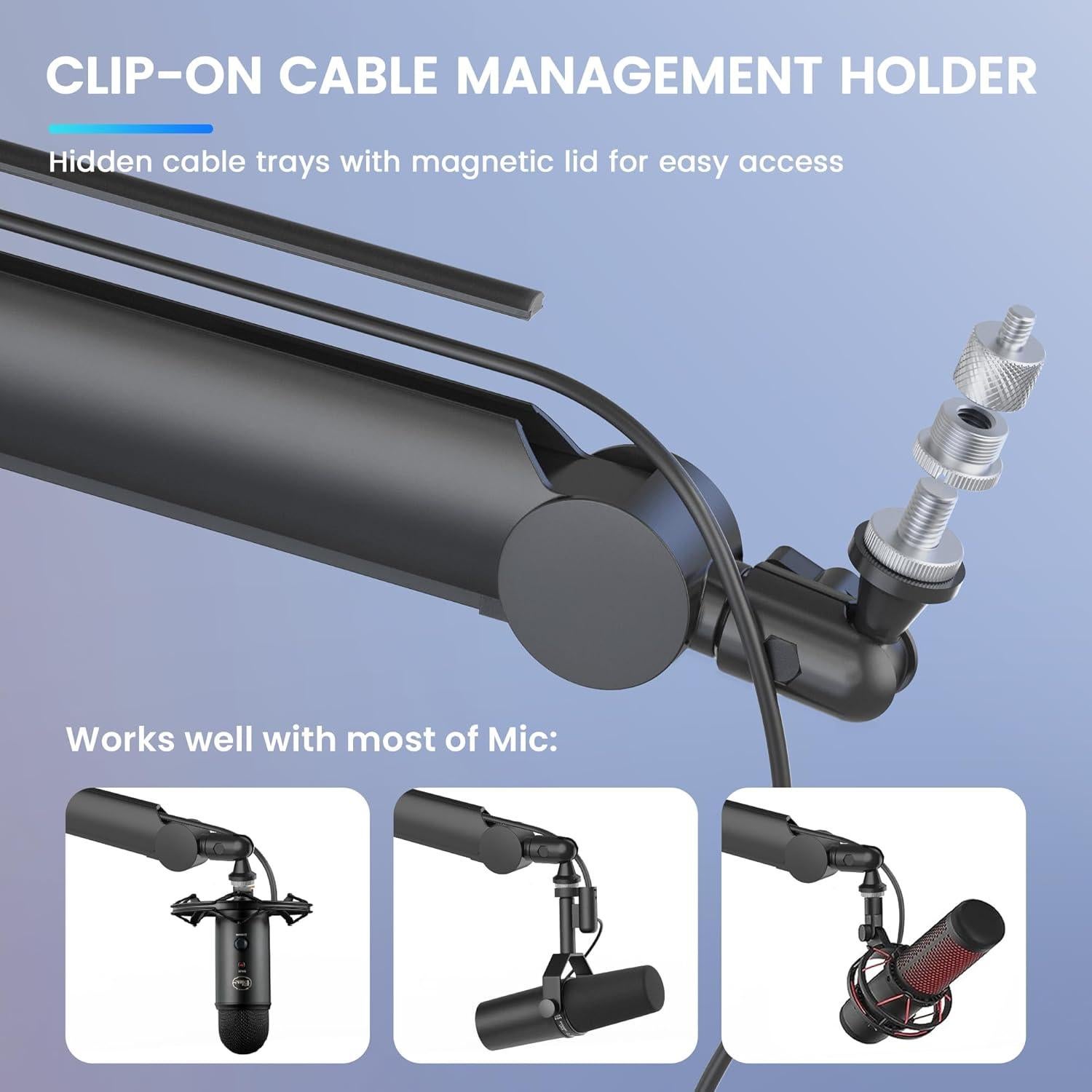 Soporte de Micrófono Thronmax S8 Brazo Boom Ajustable Metal