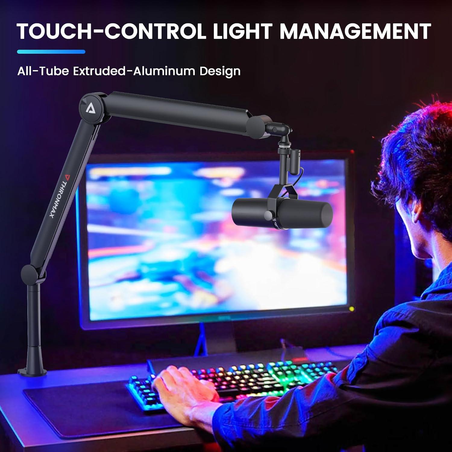 Soporte de Micrófono Thronmax S8 Brazo Boom Ajustable Metal