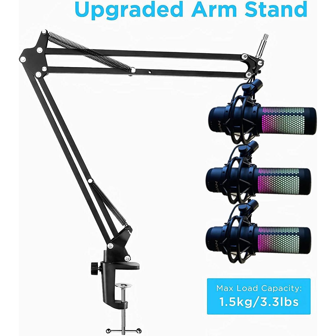 Brazo Boom Ajustable YUZUHOME para Hyperx Quadcast S - Soporte Profesional