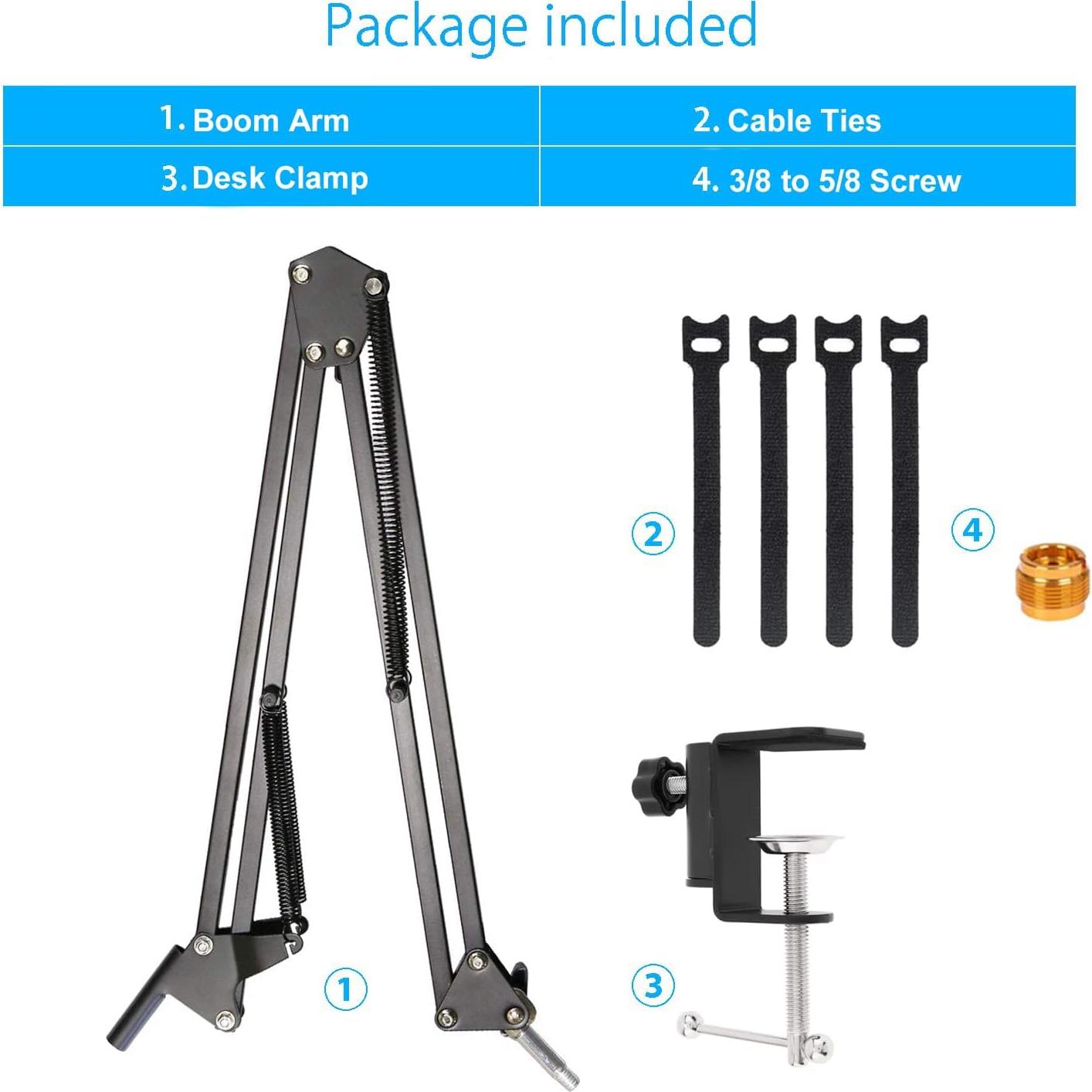 Brazo Boom Ajustable YUZUHOME para Hyperx Quadcast S - Soporte Profesional