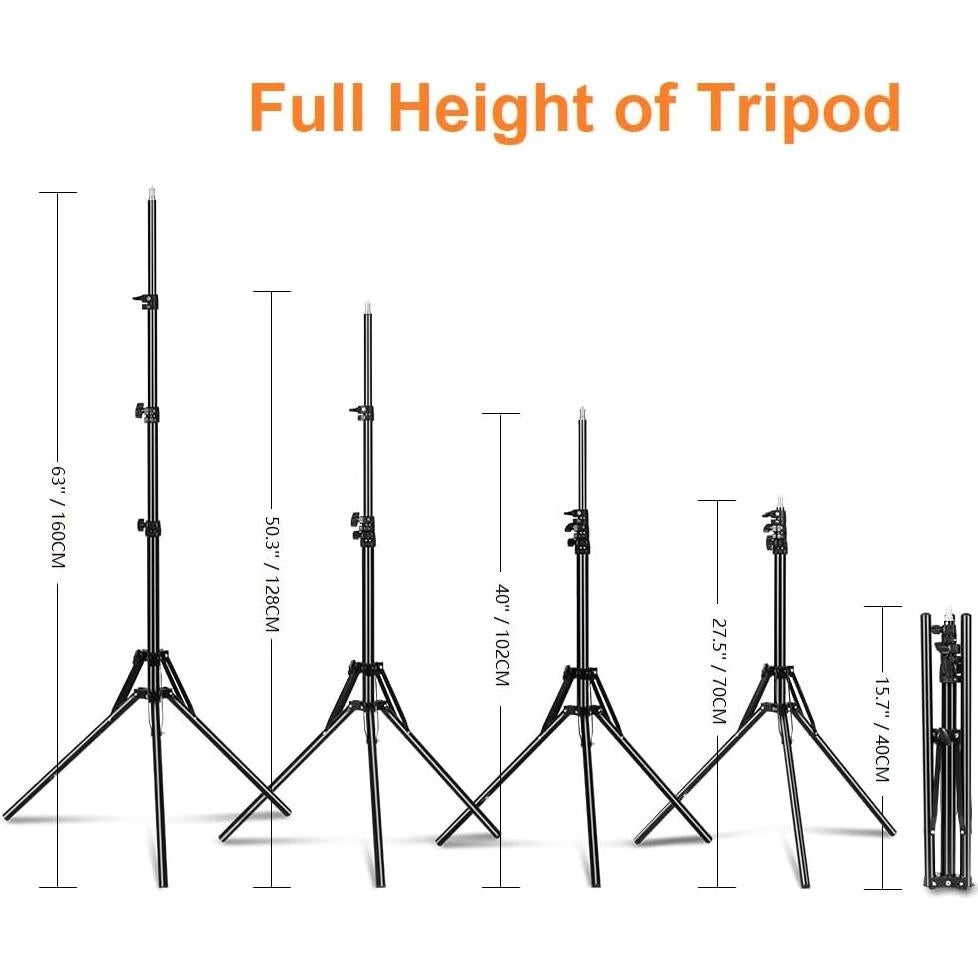 Trípode para Webcam AceTaken MTM-001 160 cm Aluminio Negro