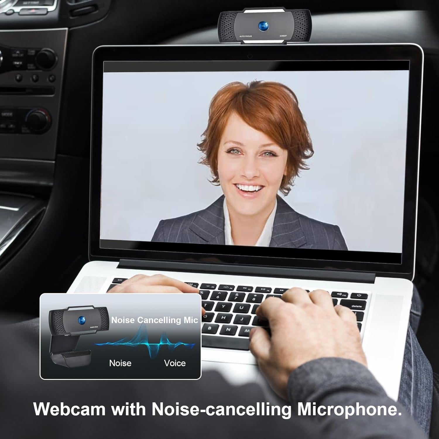 Cámara Web Full HD 1080P EACH con Enfoque Automático y Doble Micrófono