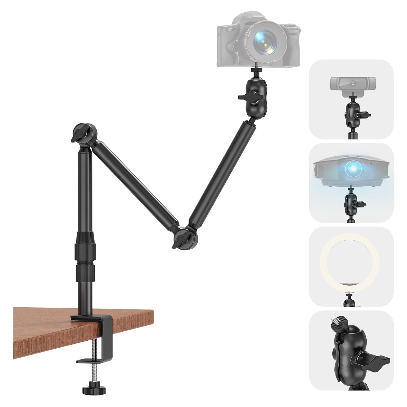 Soporte de cámara ajustable Jubor para escritorio 30.9"