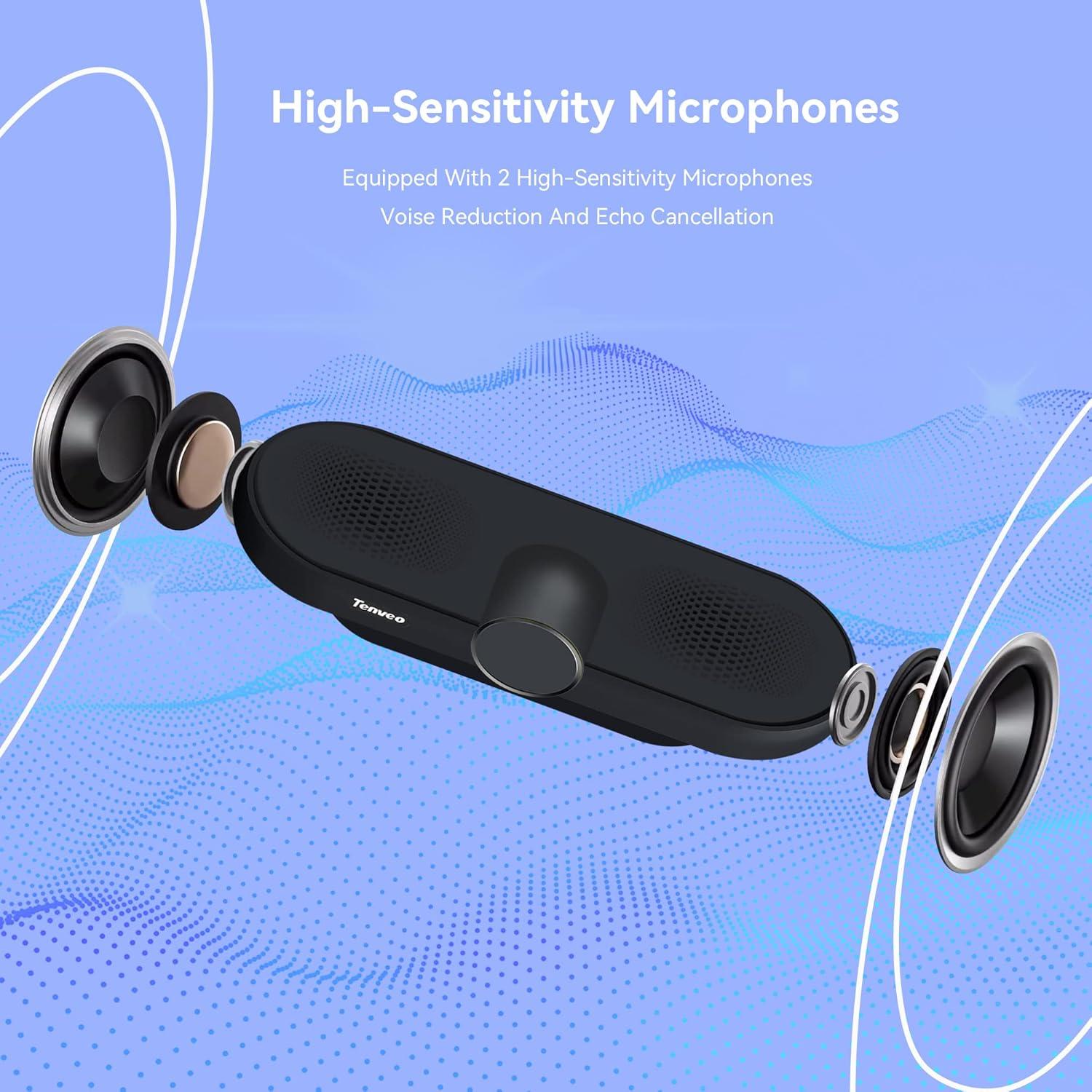 Cámara Web Tenveo VA300A 1080P 60FPS con Micrófono y Altavoz