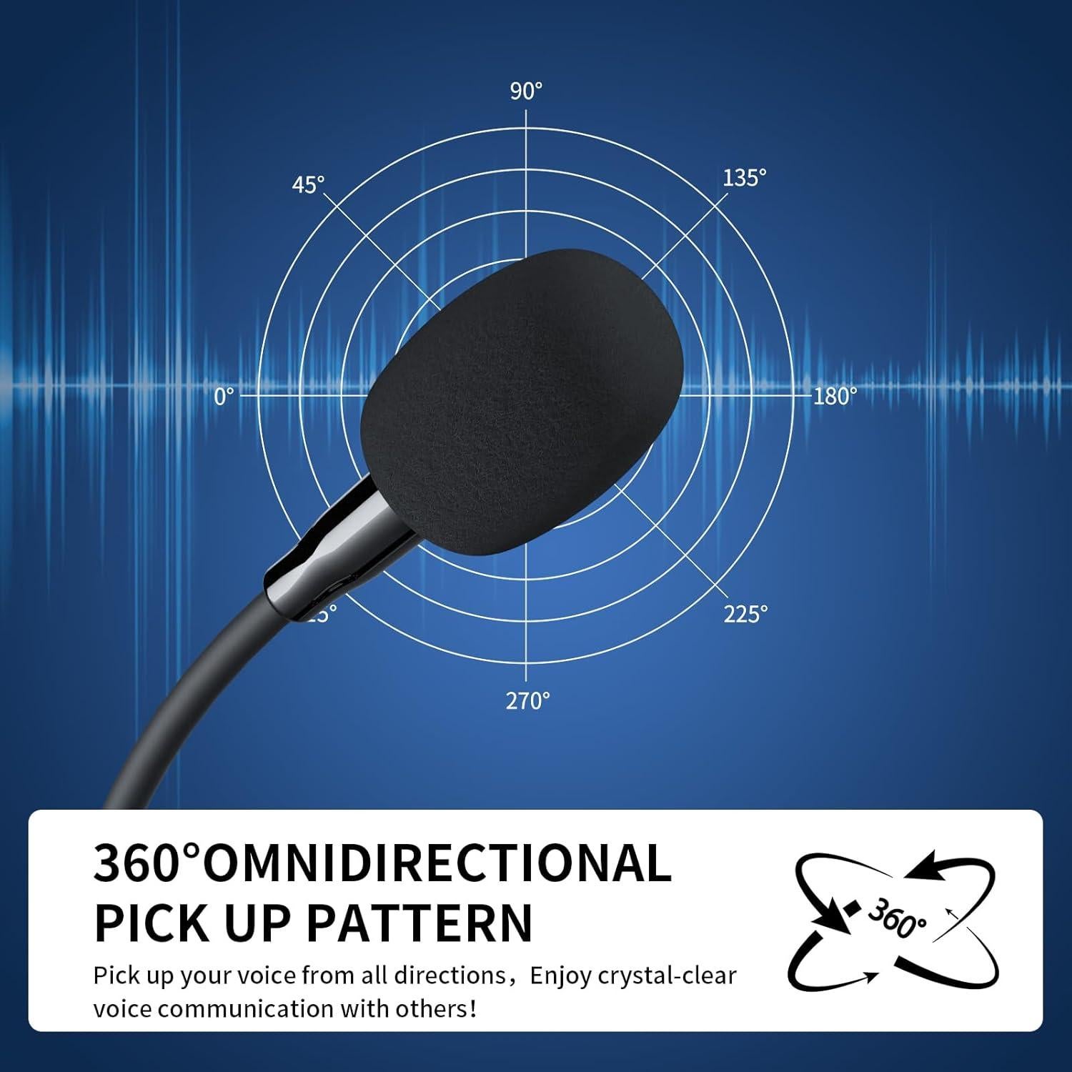 Micrófono de Condensador Omnidireccional KO-STAR USB Negro