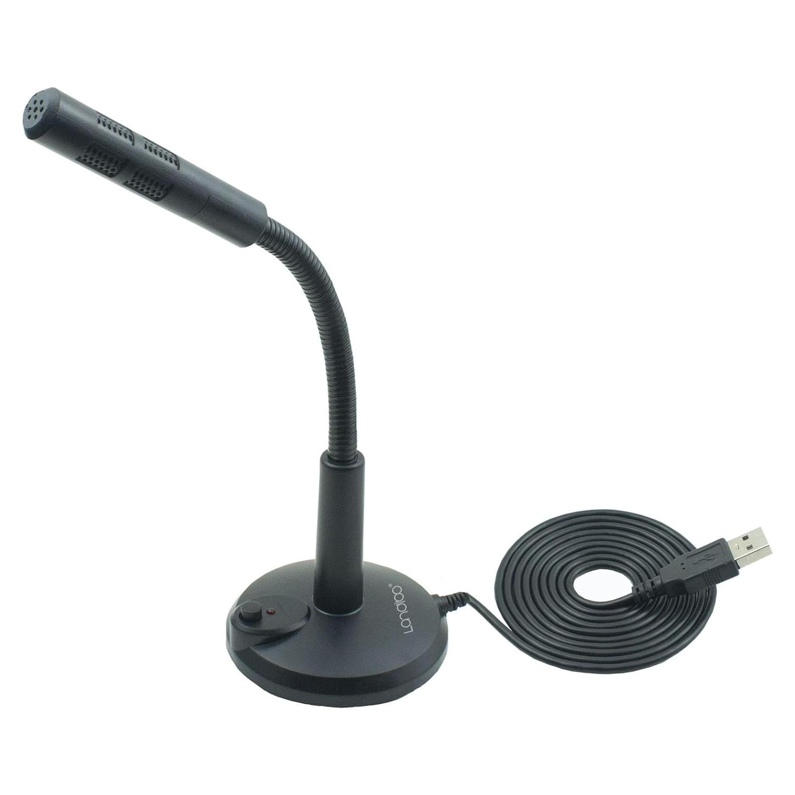 Micrófono USB LANDIBO K050 Omnidireccional 1.45m Plug and Play