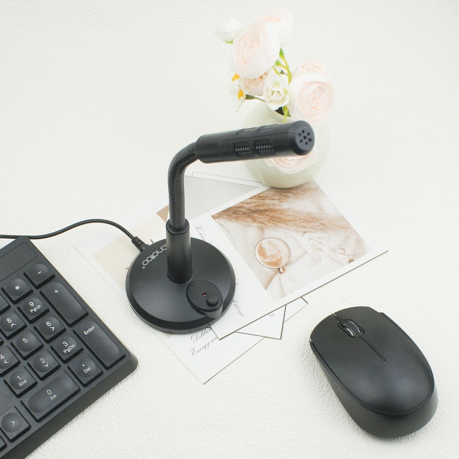 Micrófono USB LANDIBO K050 Omnidireccional 1.45m Plug and Play