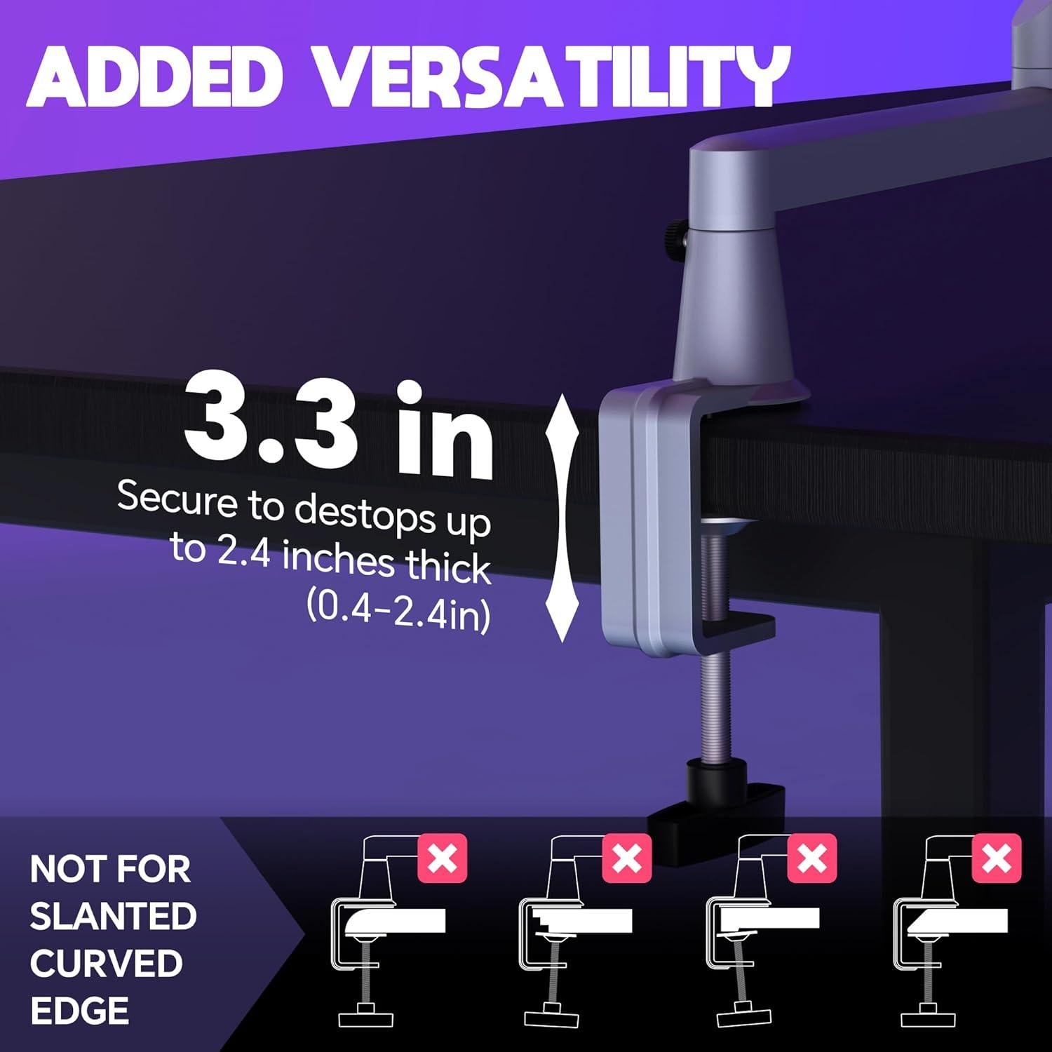 Brazo de Micrófono Ajustable AS17-GRIS para Blue Yeti y Shure