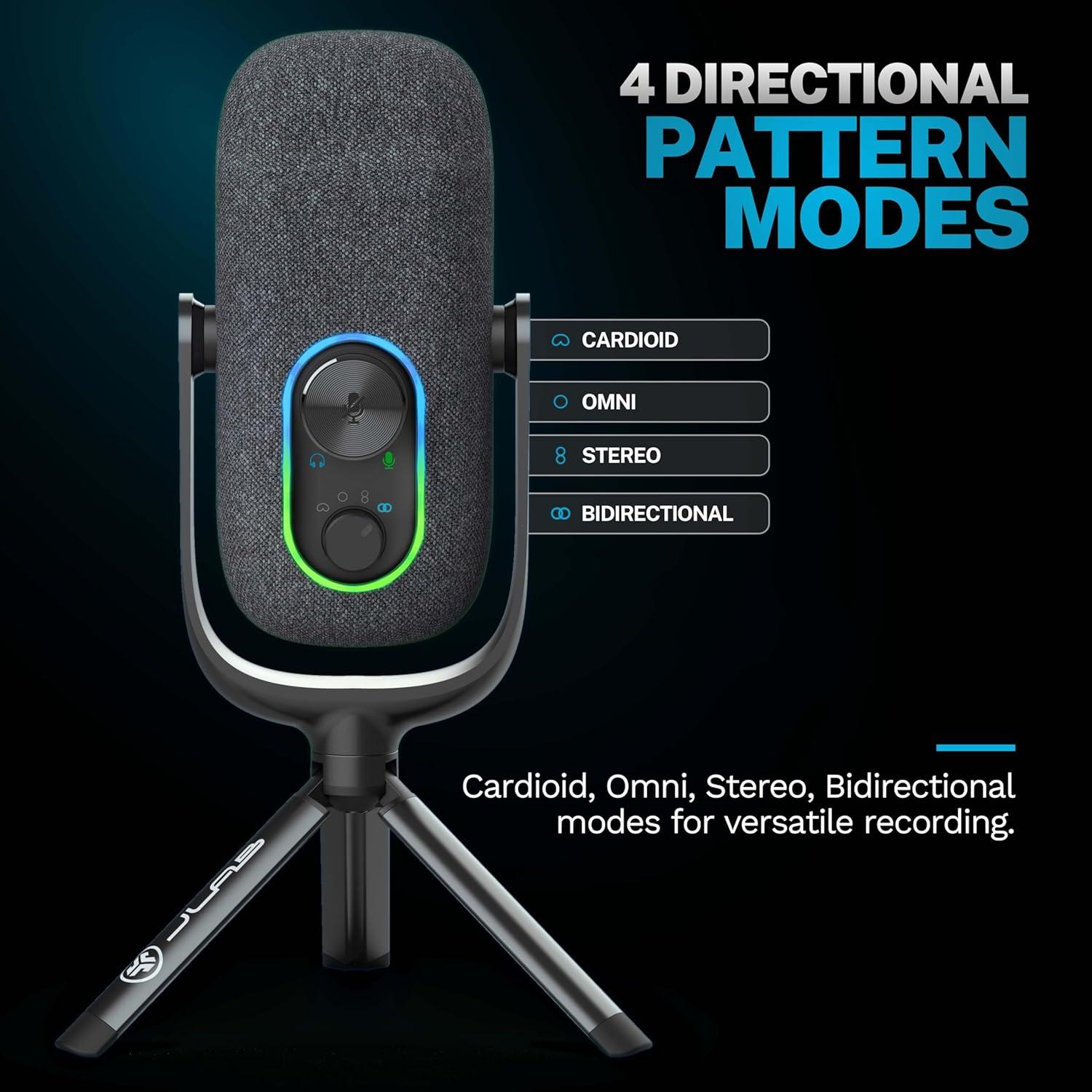 Micrófono USB JLab JBuds Talk para Juegos y Streaming 96kHz