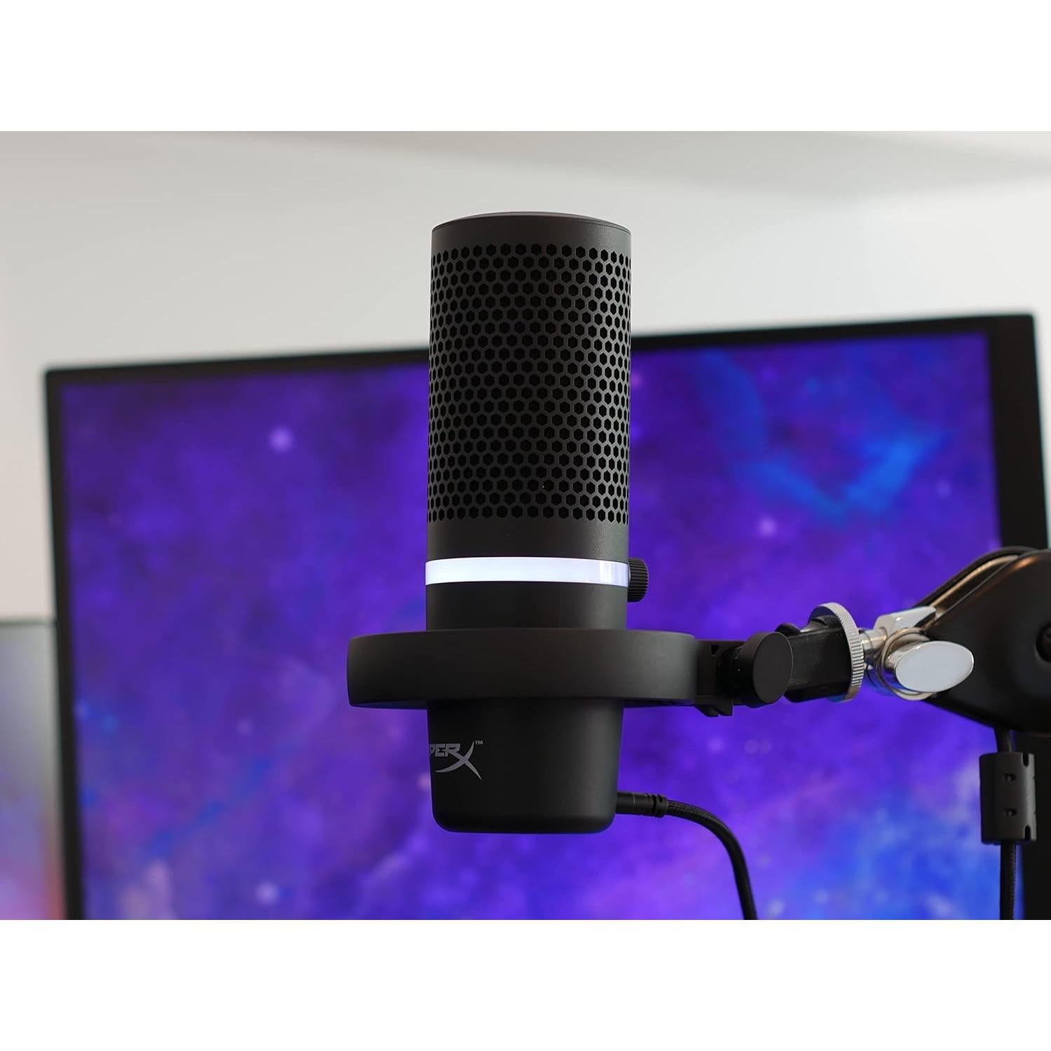 Soporte de Micrófono HyperX DuoCast Negro - Adaptador 3/8"