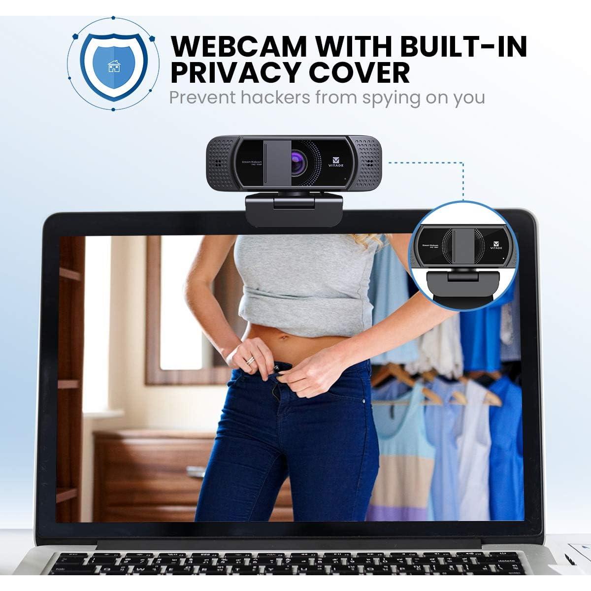 Cámara Web Vitade 672 1080P HD con Micrófono y Privacidad