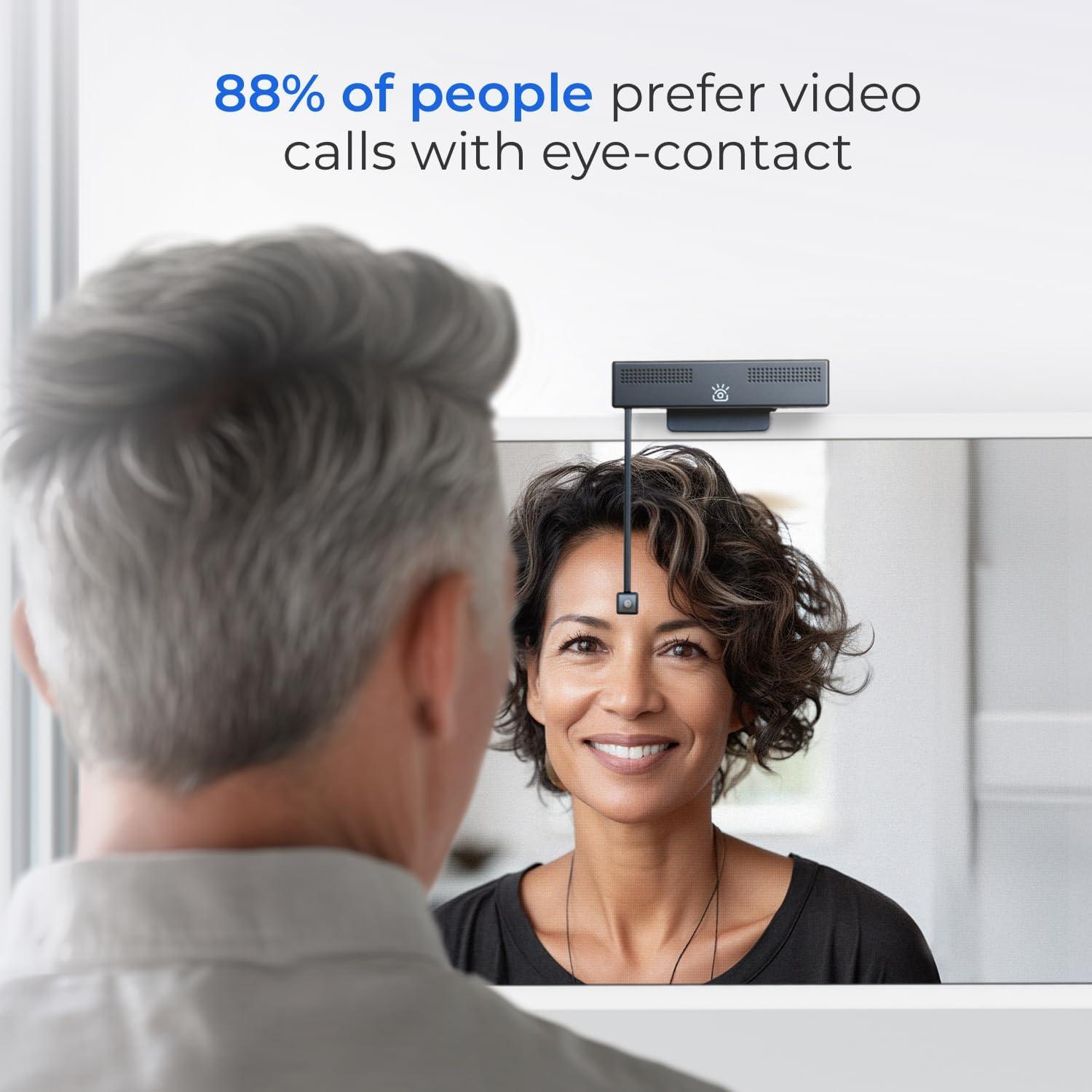 Webcam 4K iContact con Micrófono y Luz LED - USB-C