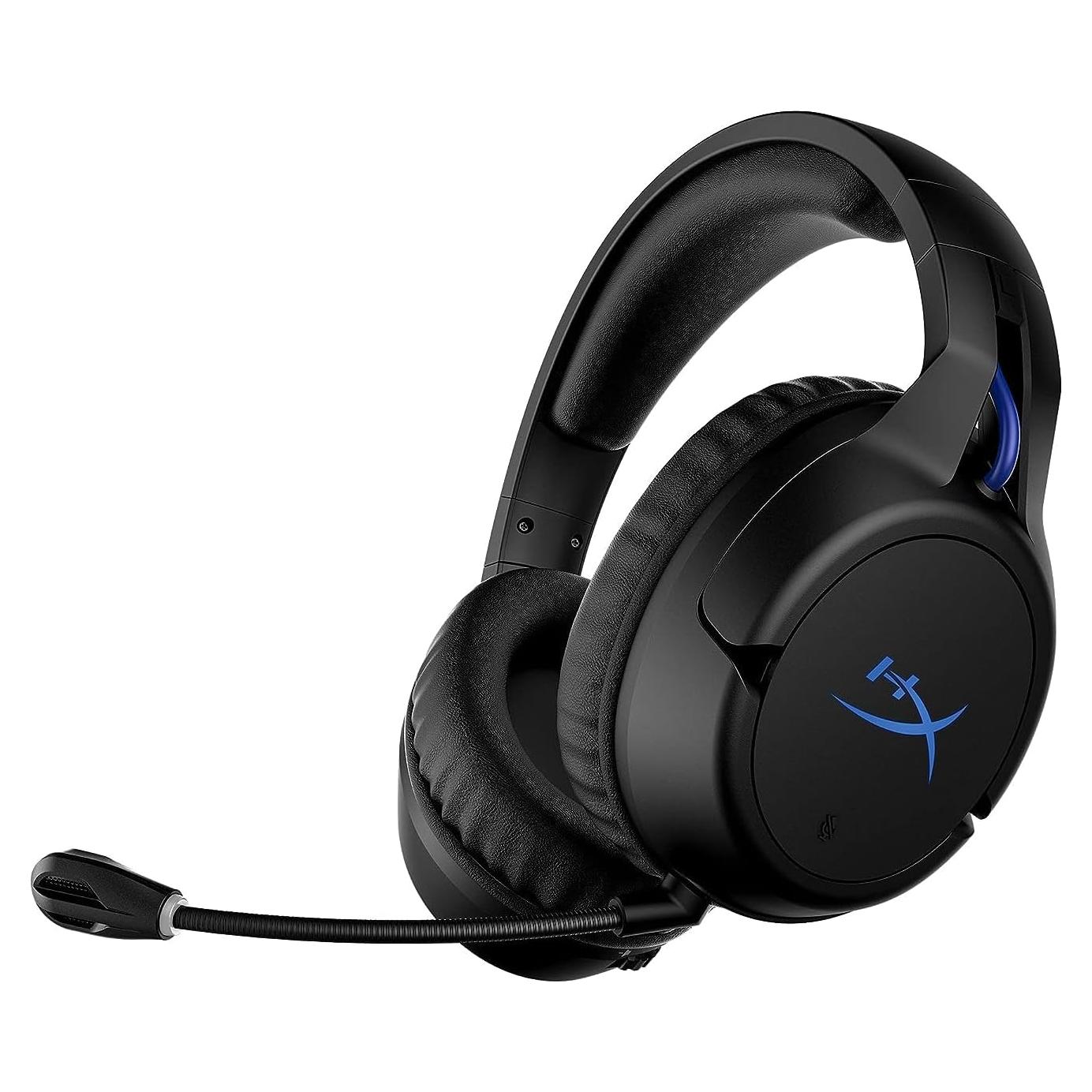 HyperX Cloud Flight – Wireless Gaming Headset for PS5 and PS4, Up to 30-Hour Battery, Memory Foam Ear Cushions and Premium Leatherette, Noise-Cancelling Microphone with LED Mic Mute (Renewed)