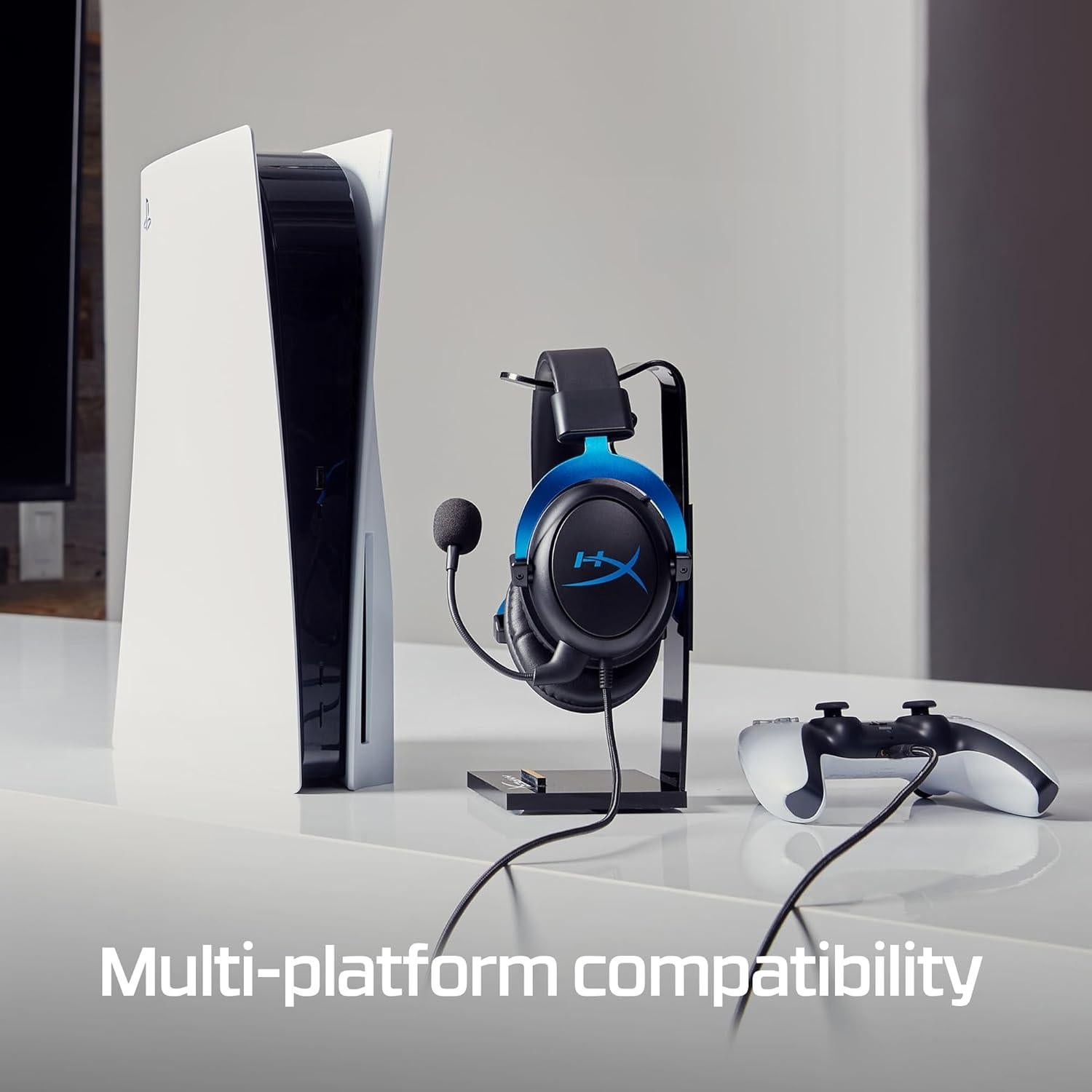 Auriculares HyperX Cloud Azul con micrófono desmontable