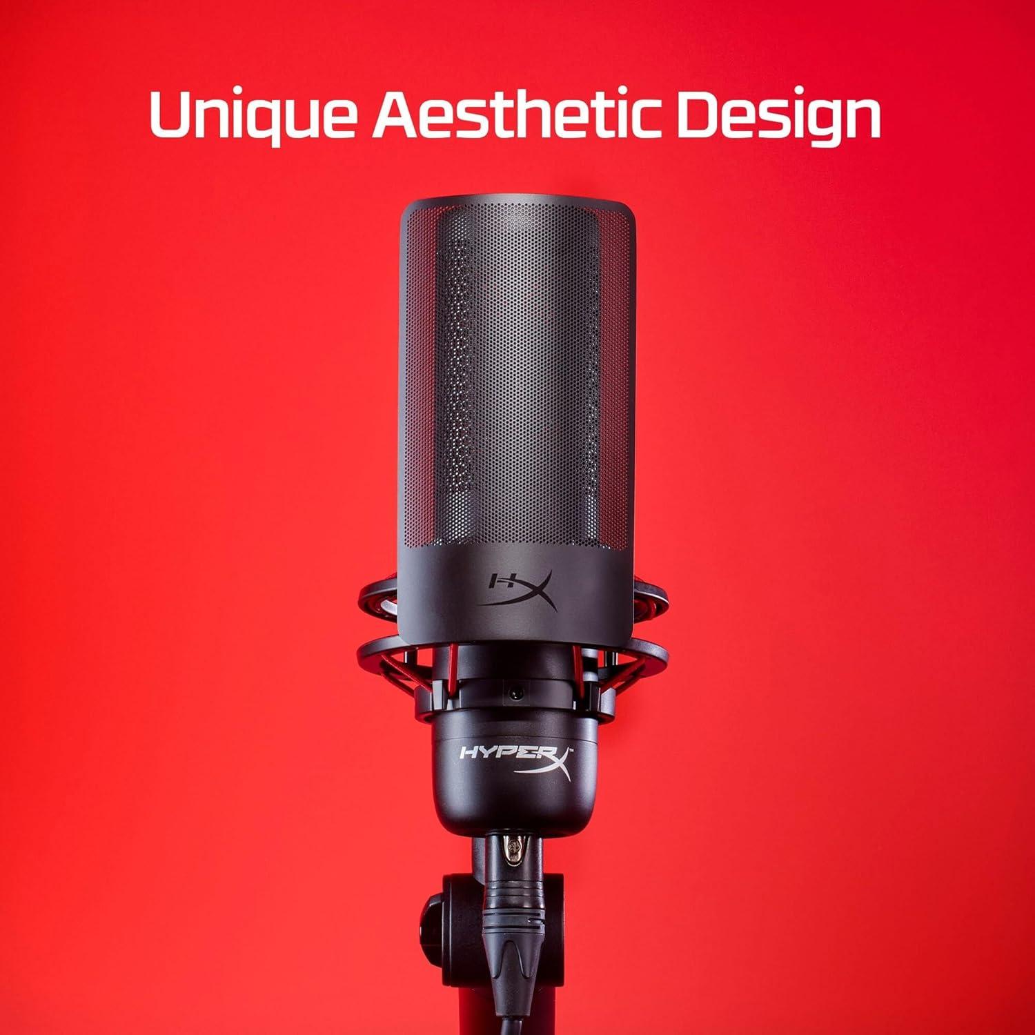 Micrófono de Condensador HyperX ProCast Negro XLR 699Z0AA