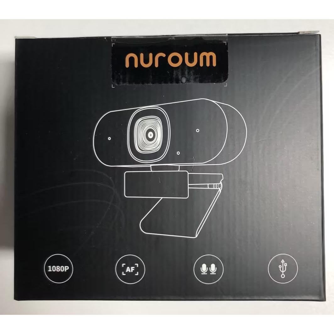 Cámara Web NUROUM V15AF 2K FHD con Autofoco y Micrófono