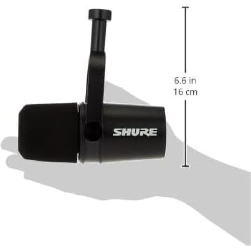 Micrófono Dinámico Shure MV7X XLR para Podcasting - Negro