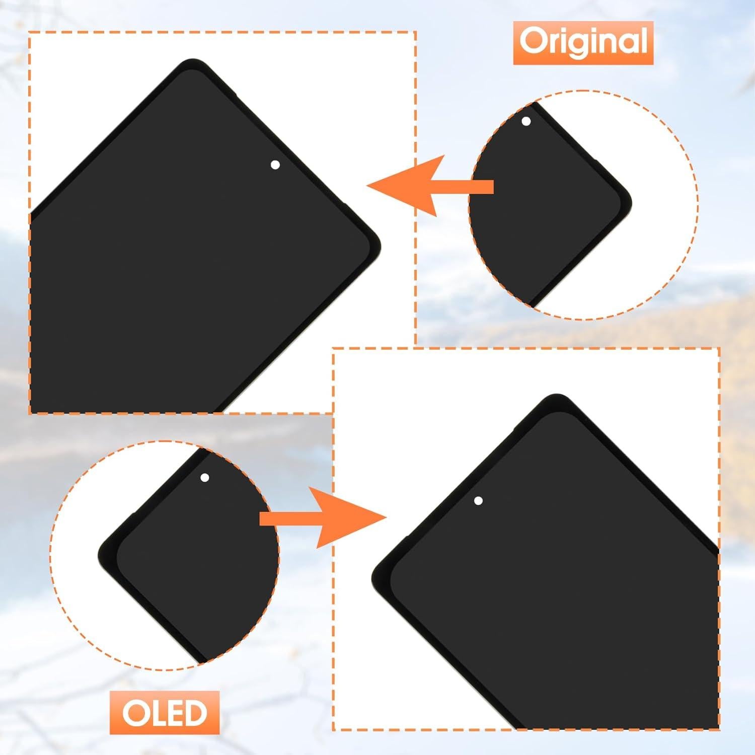 Pantalla LCD Reemplazo Google Pixel 7 5G Sin Marco Negro