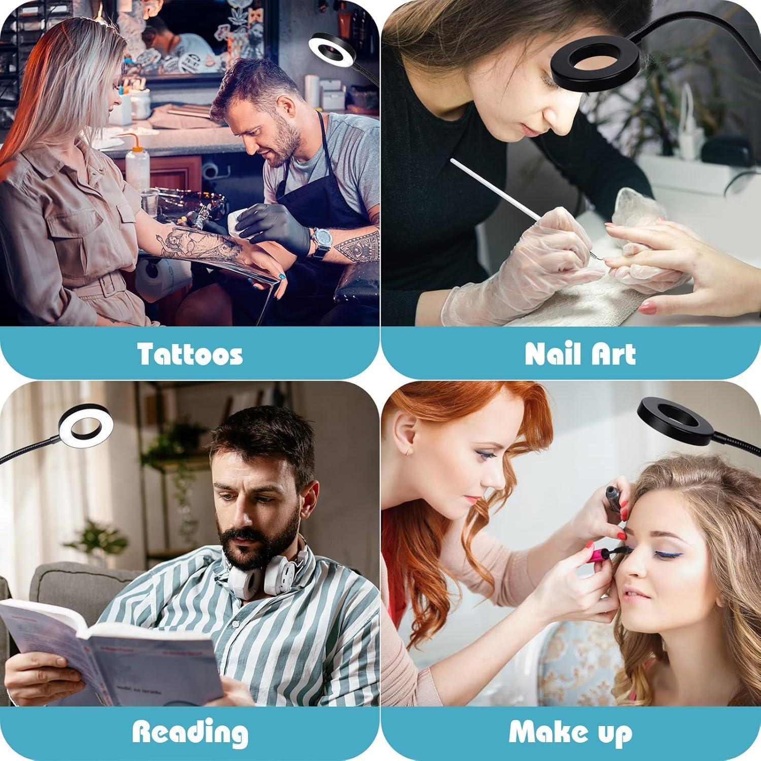 Lámpara de Escritorio LED LuxLumin con Abrazadera Regulable