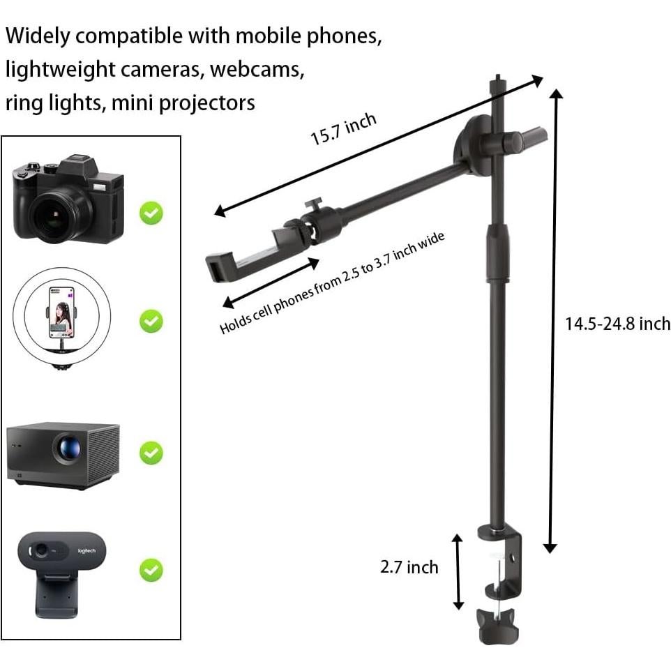 Soporte de Teléfono Superior HVAYING FP-30 360° Ajustable