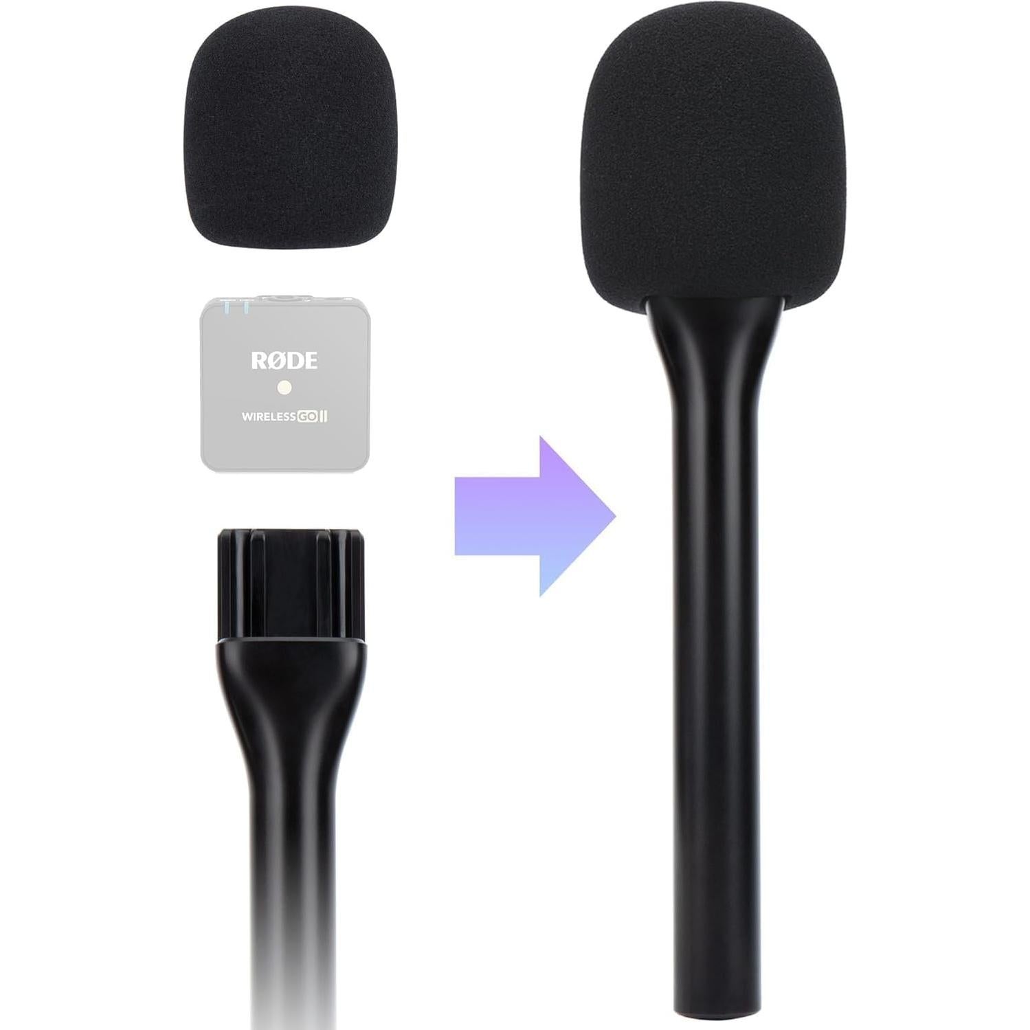 Soporte de micrófono inalámbrico Rode Wireless Go 2 con filtro