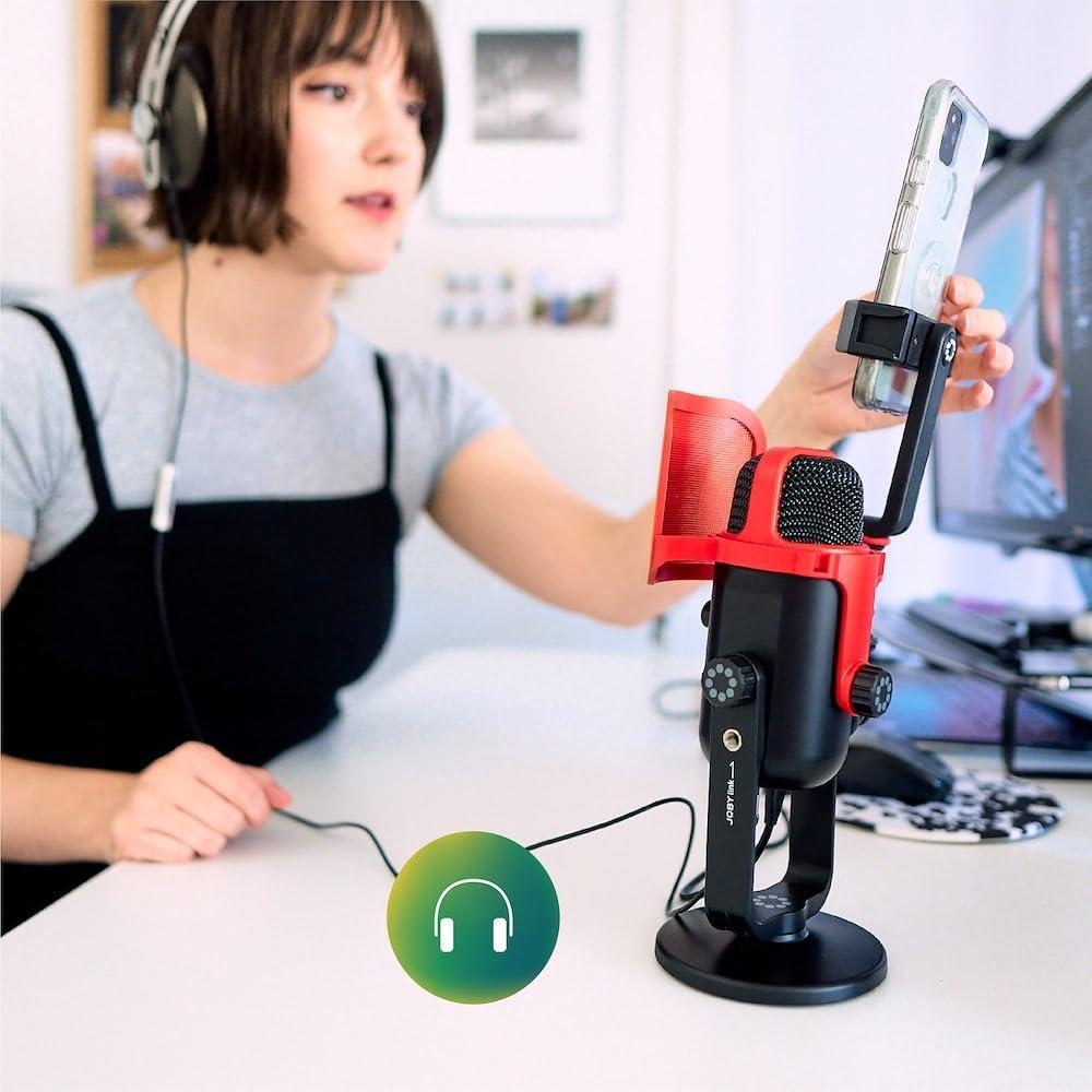 Micrófono de Condensador USB JOBY Wavo POD para PC y Podcasting