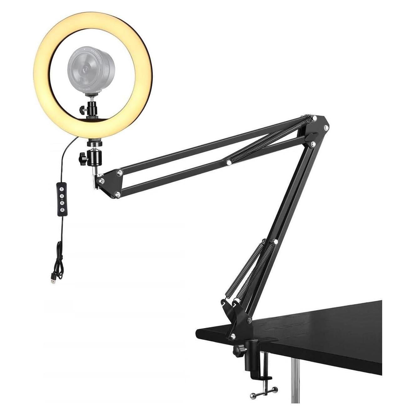 Luz de Anillo de 10" Kiyo Pro con Soporte Ajustable
