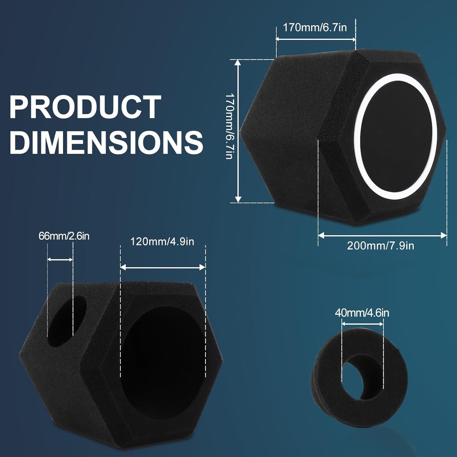 Bola de Aislamiento de Micrófono Marisflo con Filtro Antipop