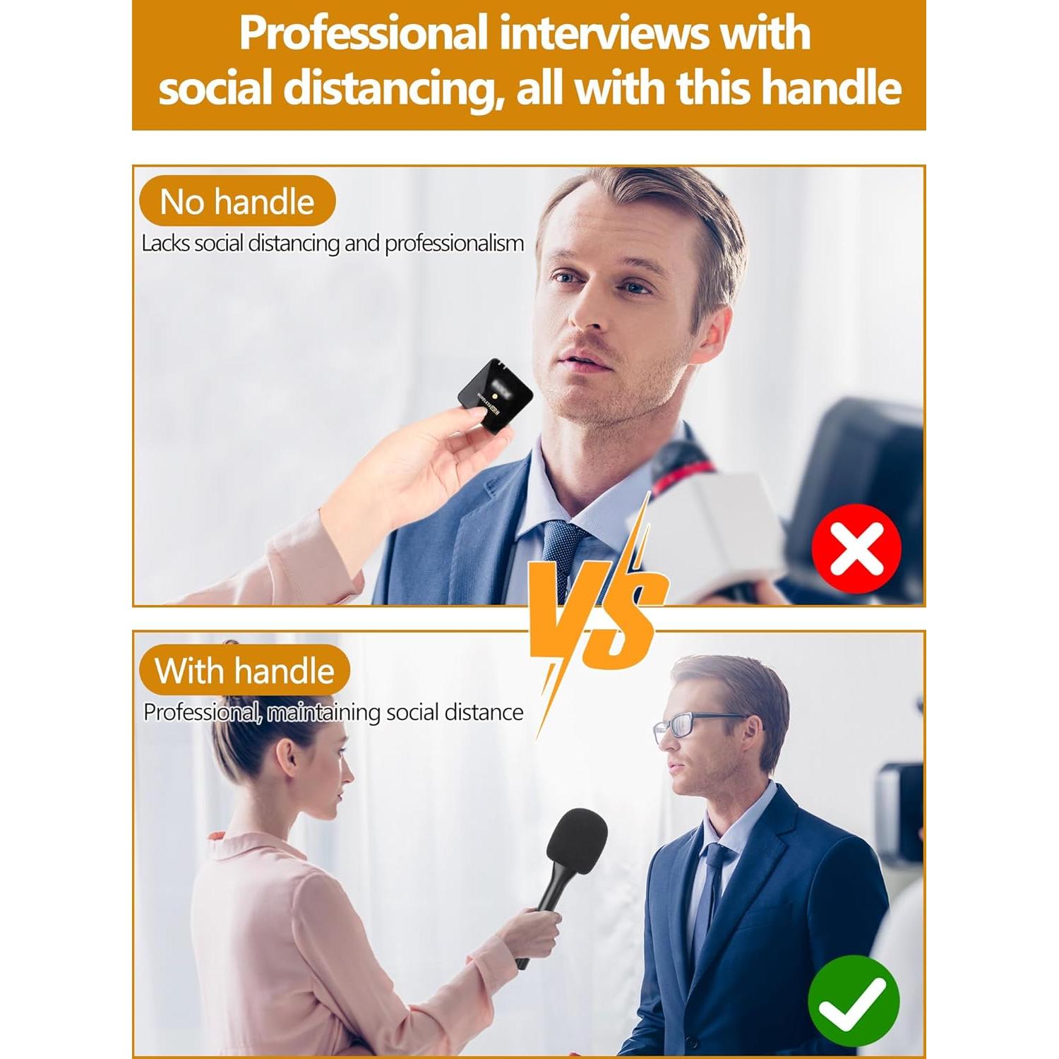 Adaptador de Micrófono de Entrevista YOUSHARES para Rode y DJI