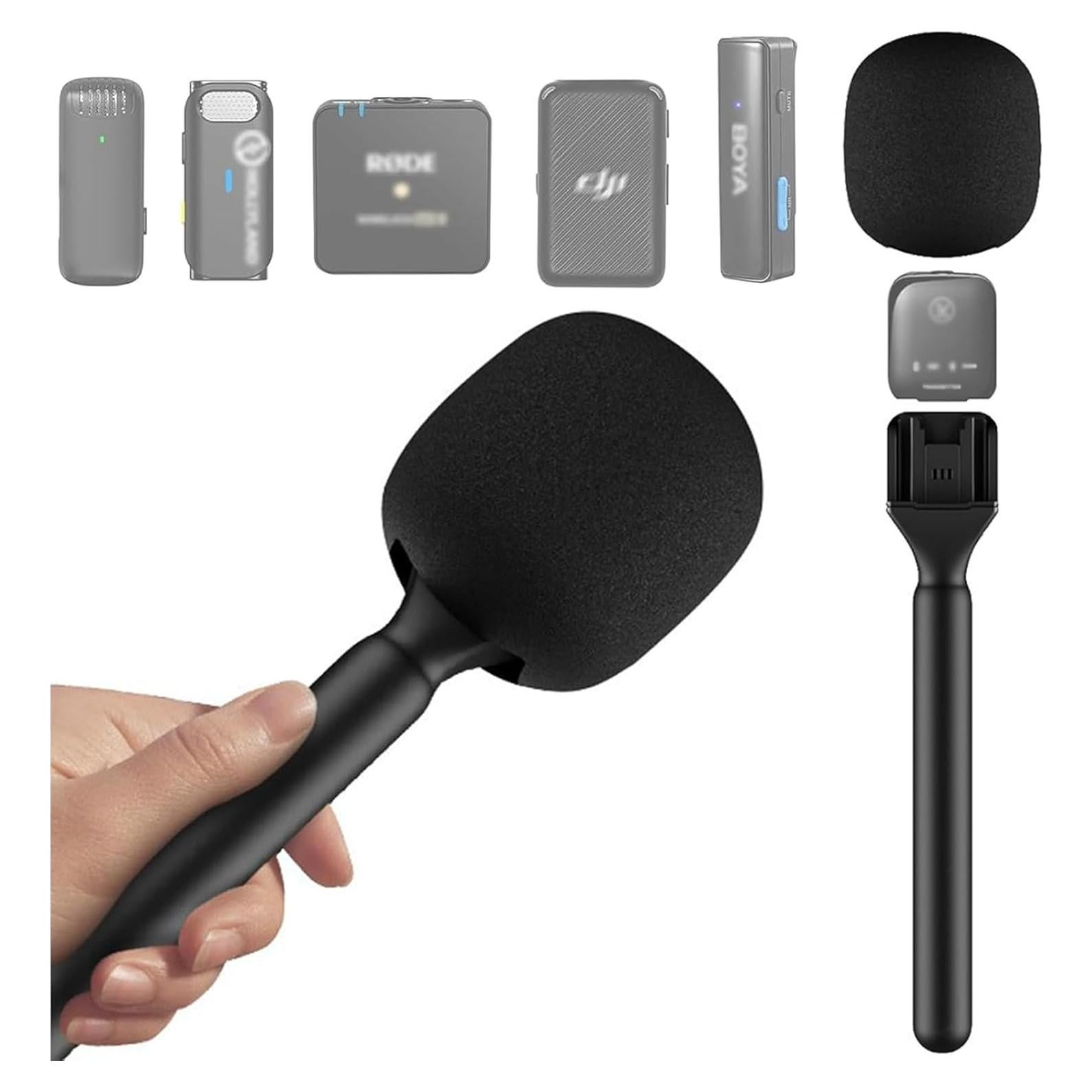Soporte de Micrófono Ericfavre para Rode Wireless GO II y DJI Mic