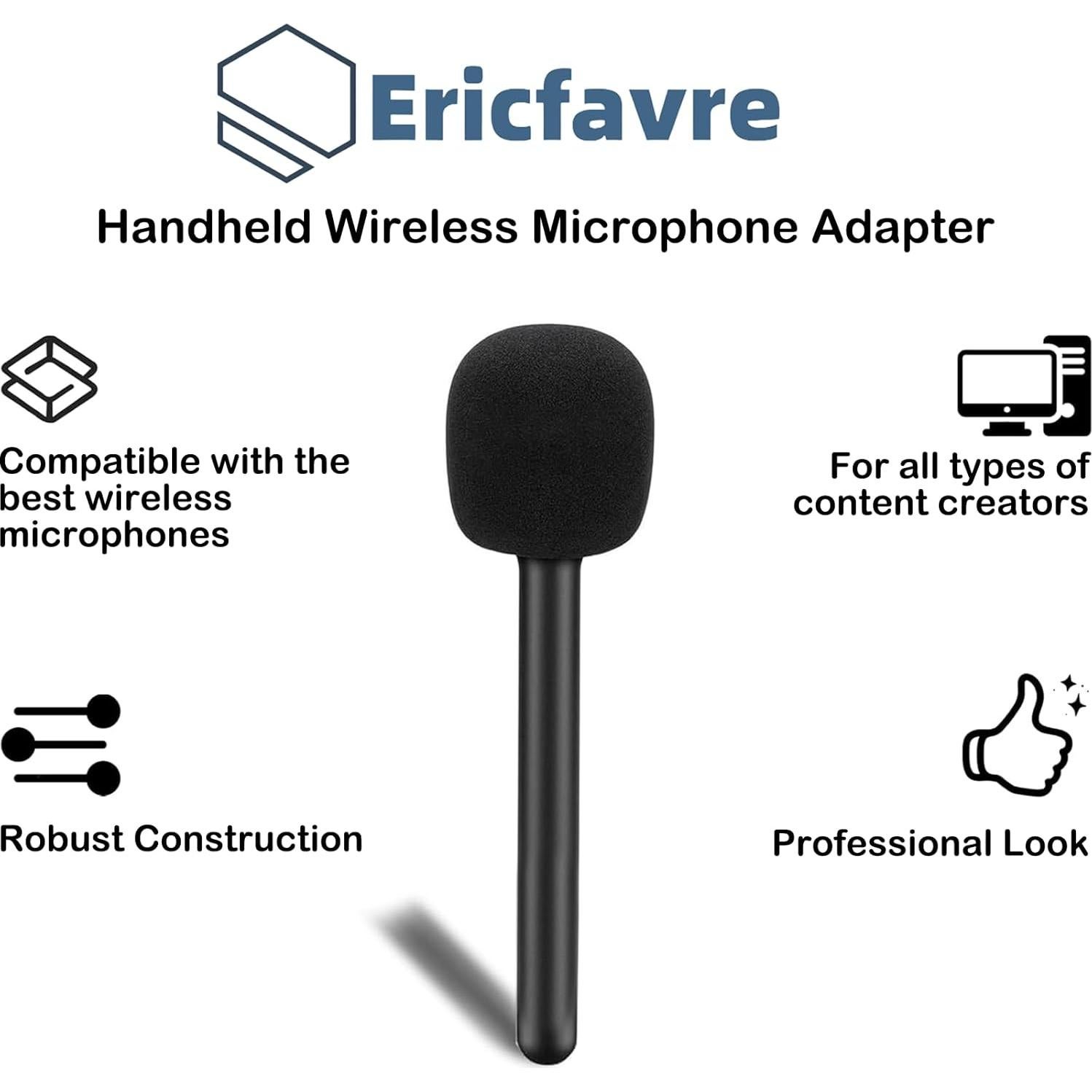 Soporte de Micrófono Ericfavre para Rode Wireless GO II y DJI Mic