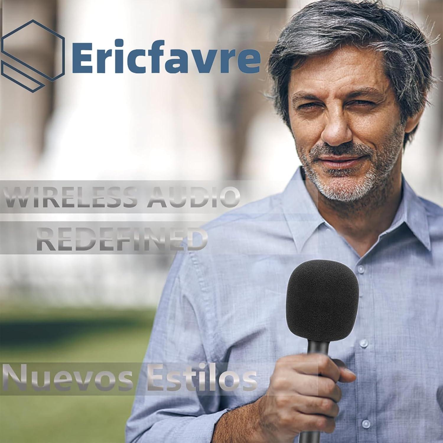 Soporte de Micrófono Ericfavre para Rode Wireless GO II y DJI Mic